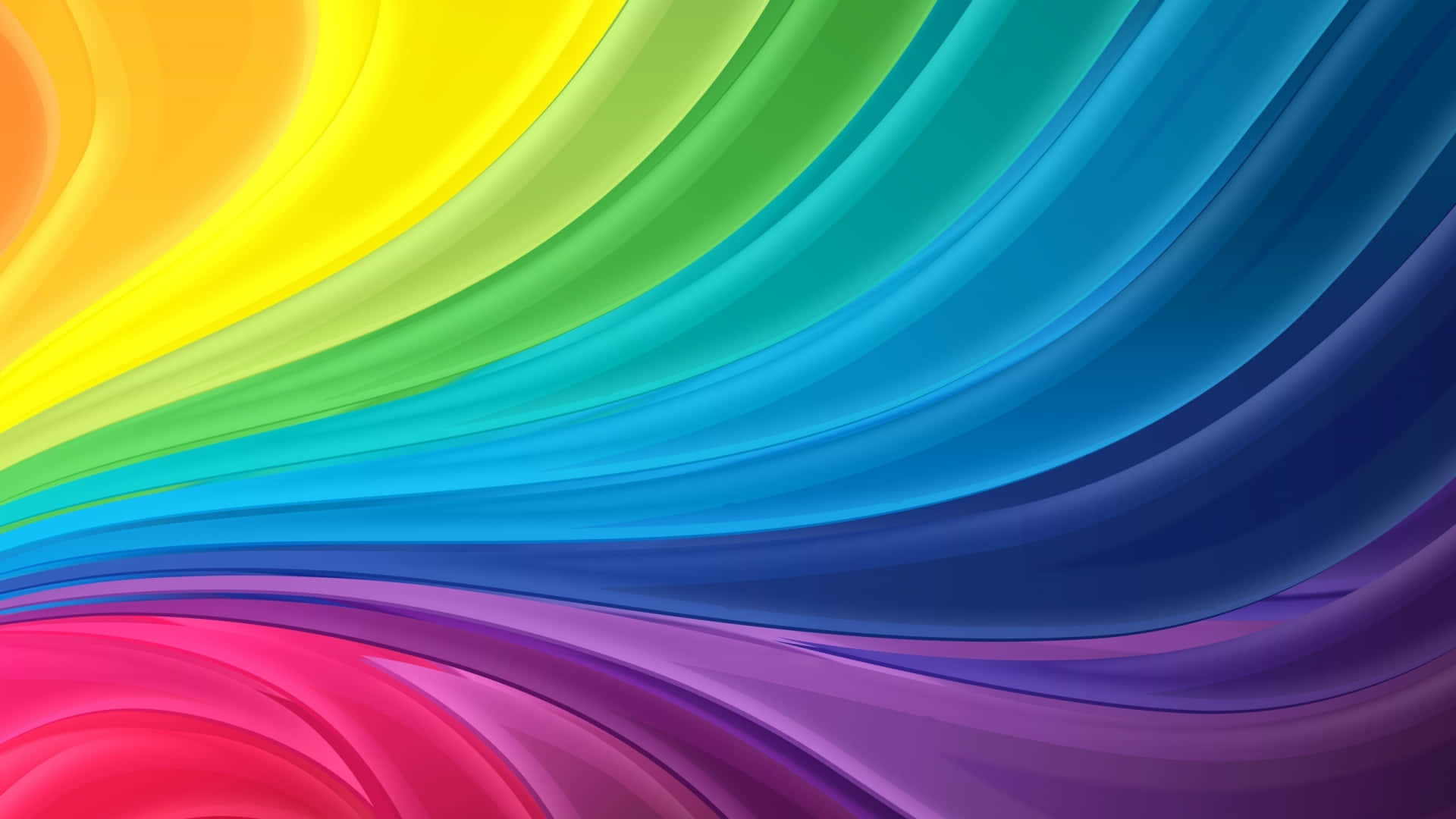 rainbow, wavy stripes, diagonally, Full HD Desktop Wallpaper