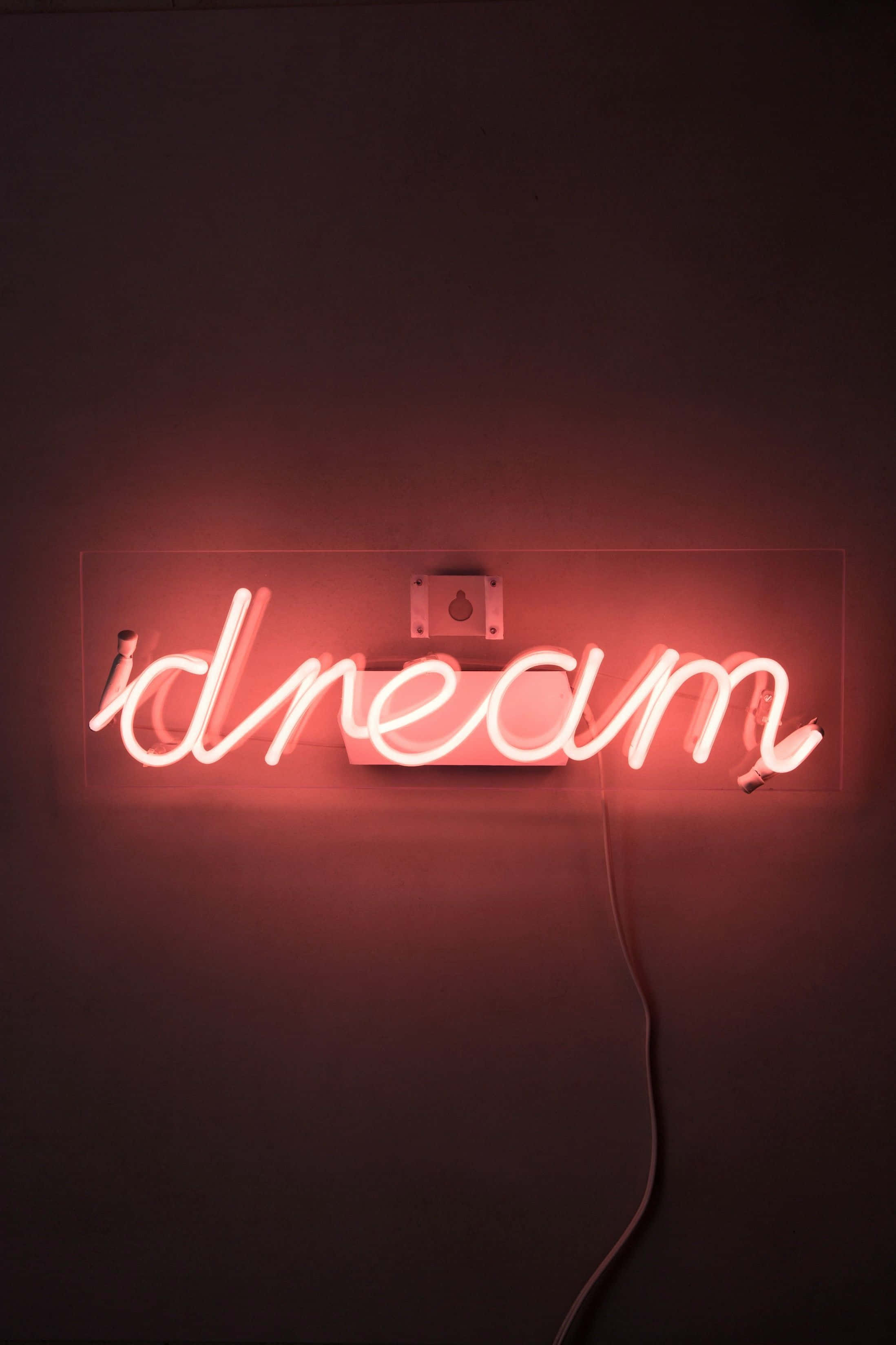 neon red aesthetic, dream, glowing red neon sign, 2K Phone Wallpaper