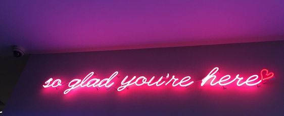 Neon Text, Facebook Cover, glowing pink neon sign, SD Desktop Wallpaper