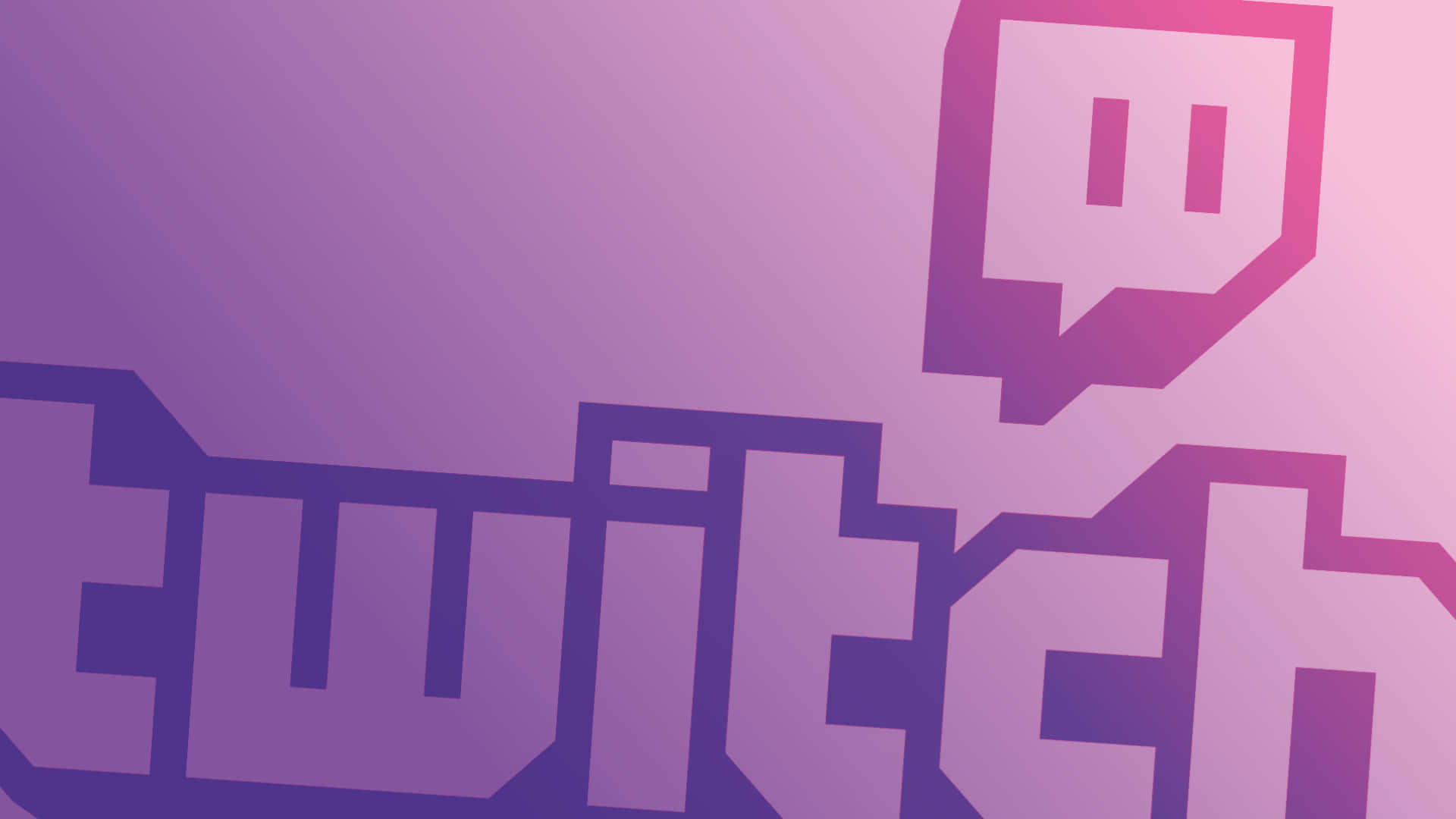 Neon Twitch, Twitch logo, purple gradient, Full HD Desktop Wallpaper