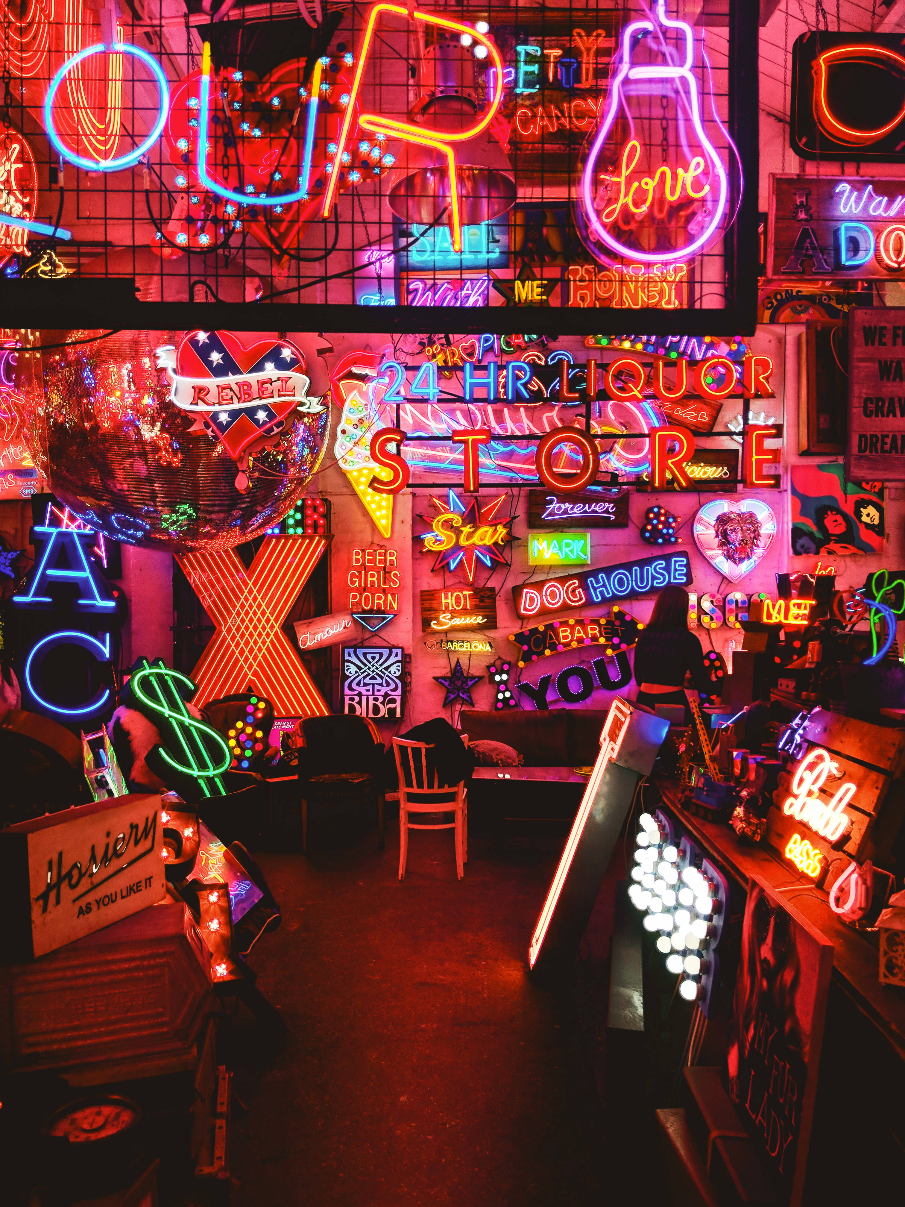 Neon Aesthetic, LED Sign, Glowing Signs, 4K Phone Wallpaper
