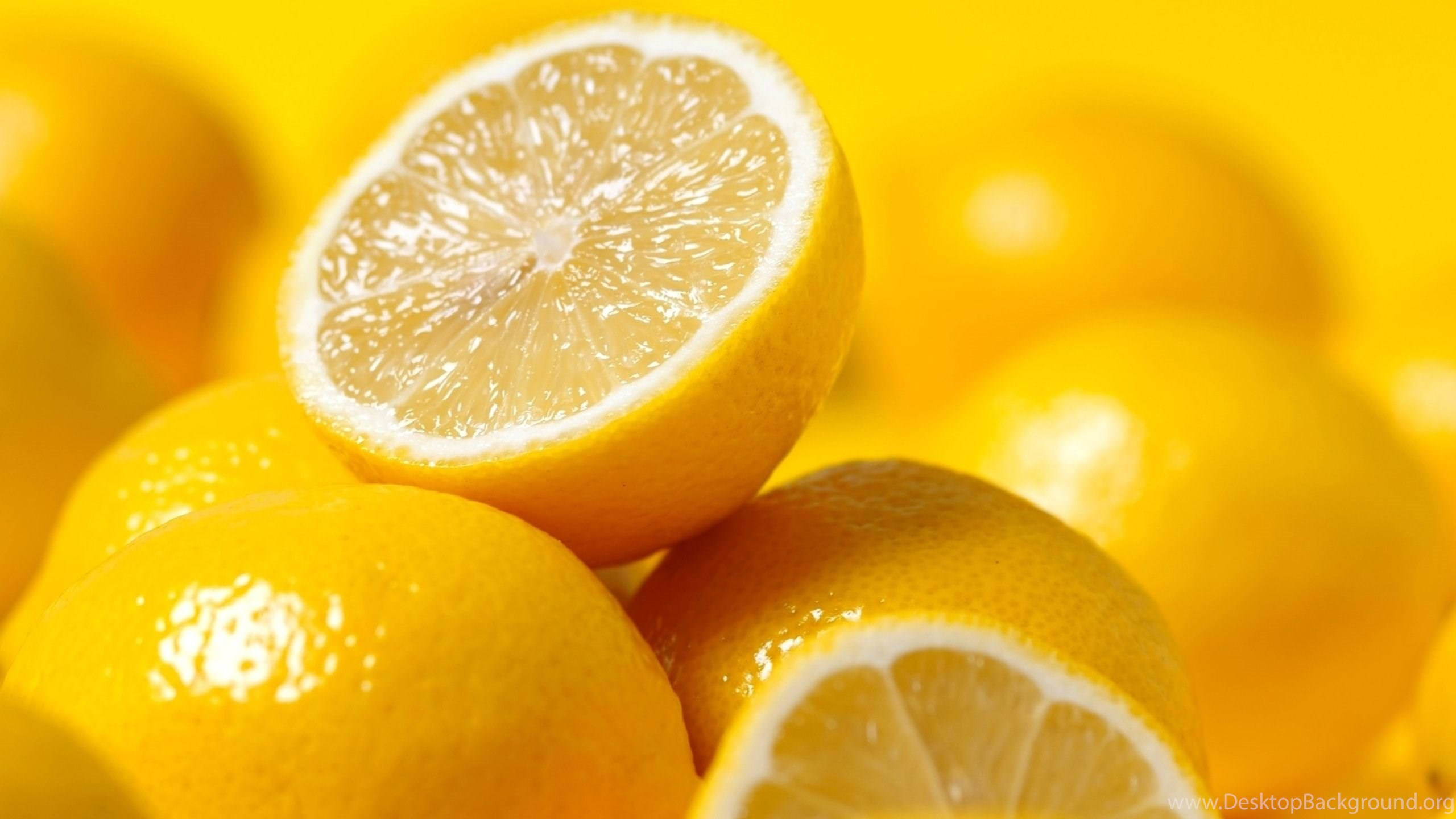 Neon Yellow, lemon, juicy, 2K Desktop Wallpaper