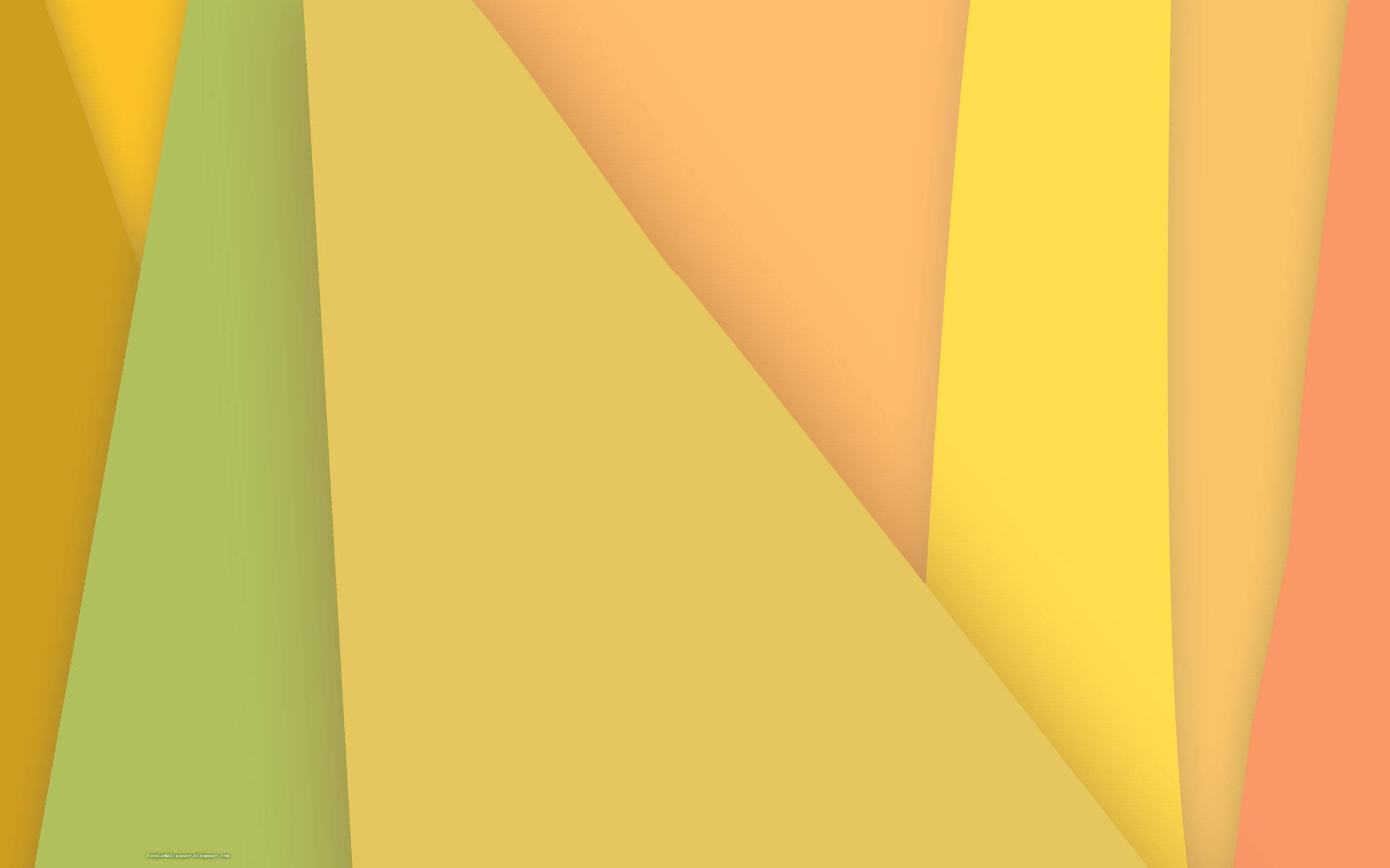 Neon Yellow, abstract geometric shapes, warm yellow orange, 2K Desktop Wallpaper