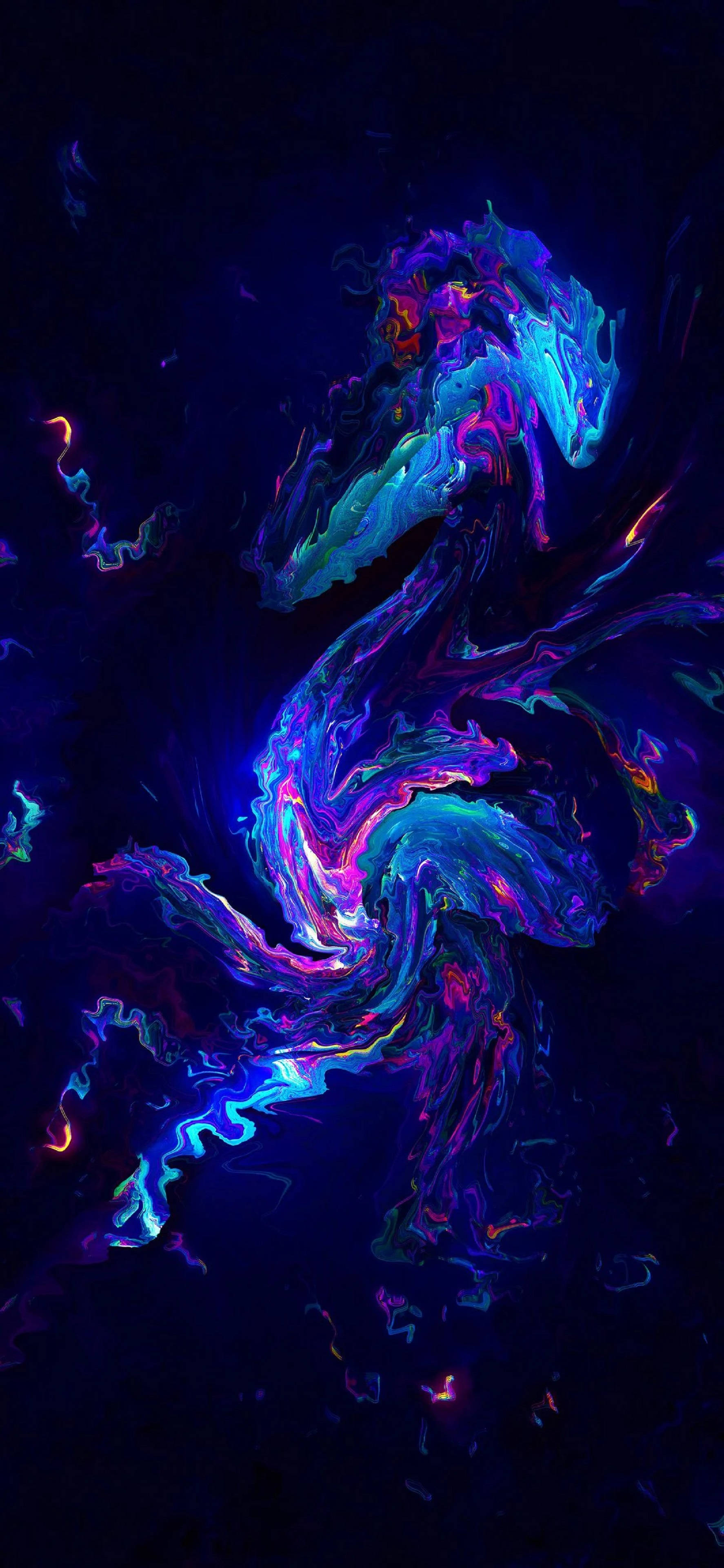 Abstract Aurora, 4K, neon, 4K Phone Wallpaper