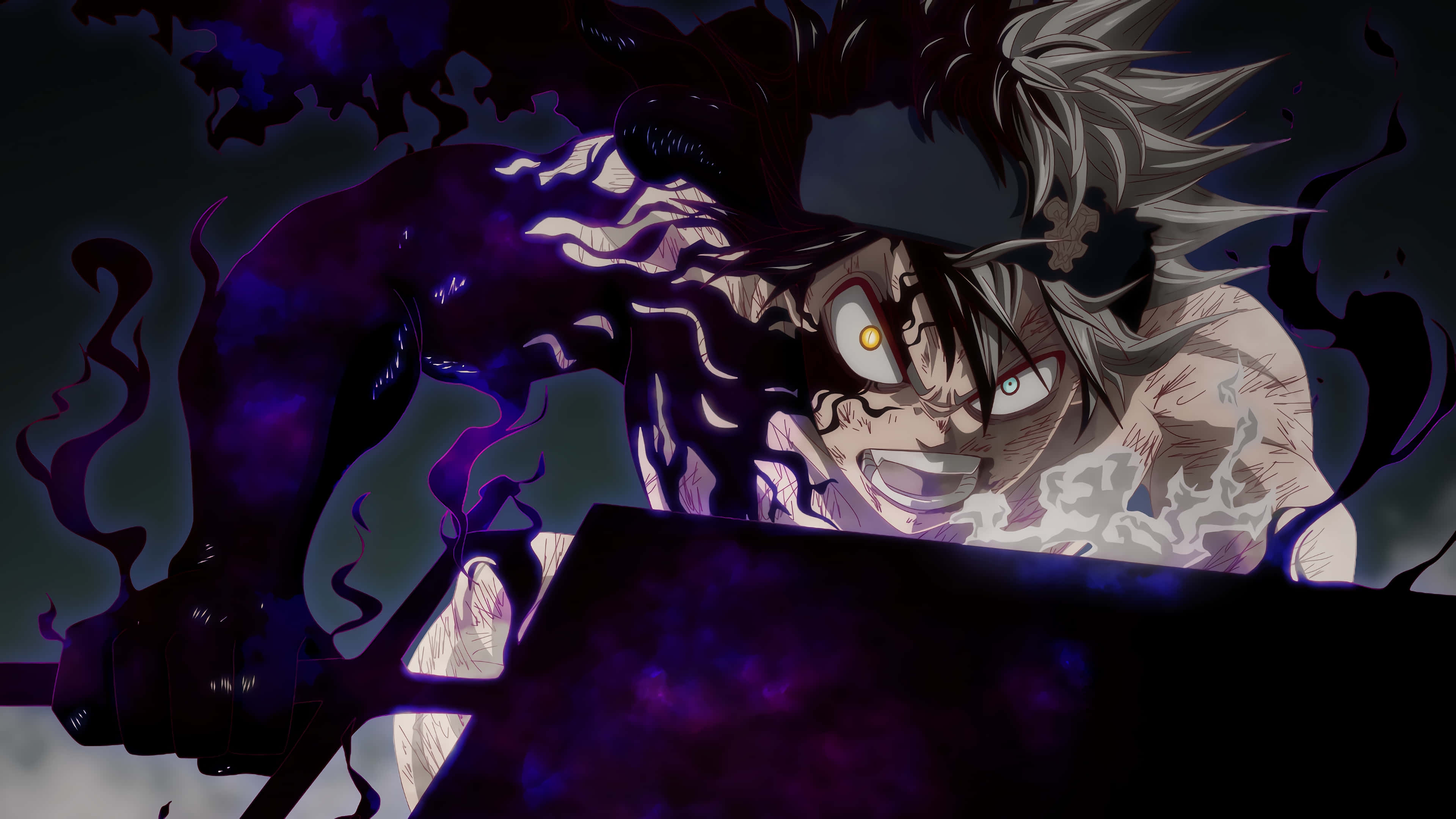 Nero, Black Clover, white hair, 4K Desktop Wallpaper