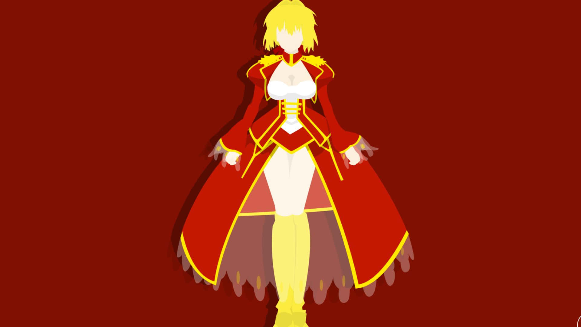 Nero Claudius, anime girl, blonde hair, Full HD Desktop Wallpaper