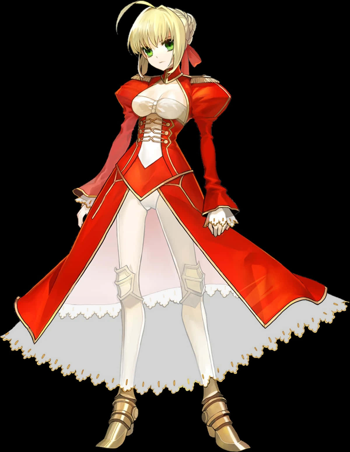 Nero Claudius, anime character, red dress, HD Phone Wallpaper