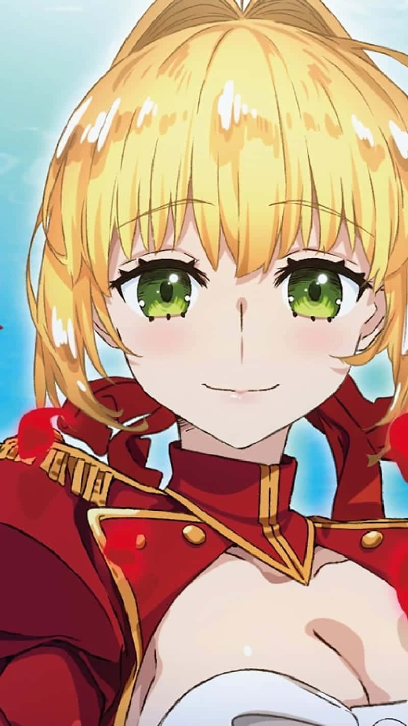 Nero Claudius, anime girl, golden hair, HD Phone Wallpaper