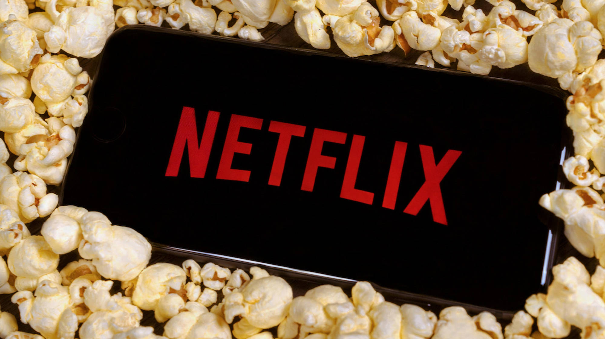 Netflix, red Netflix logo, smartphone, Full HD Desktop Wallpaper