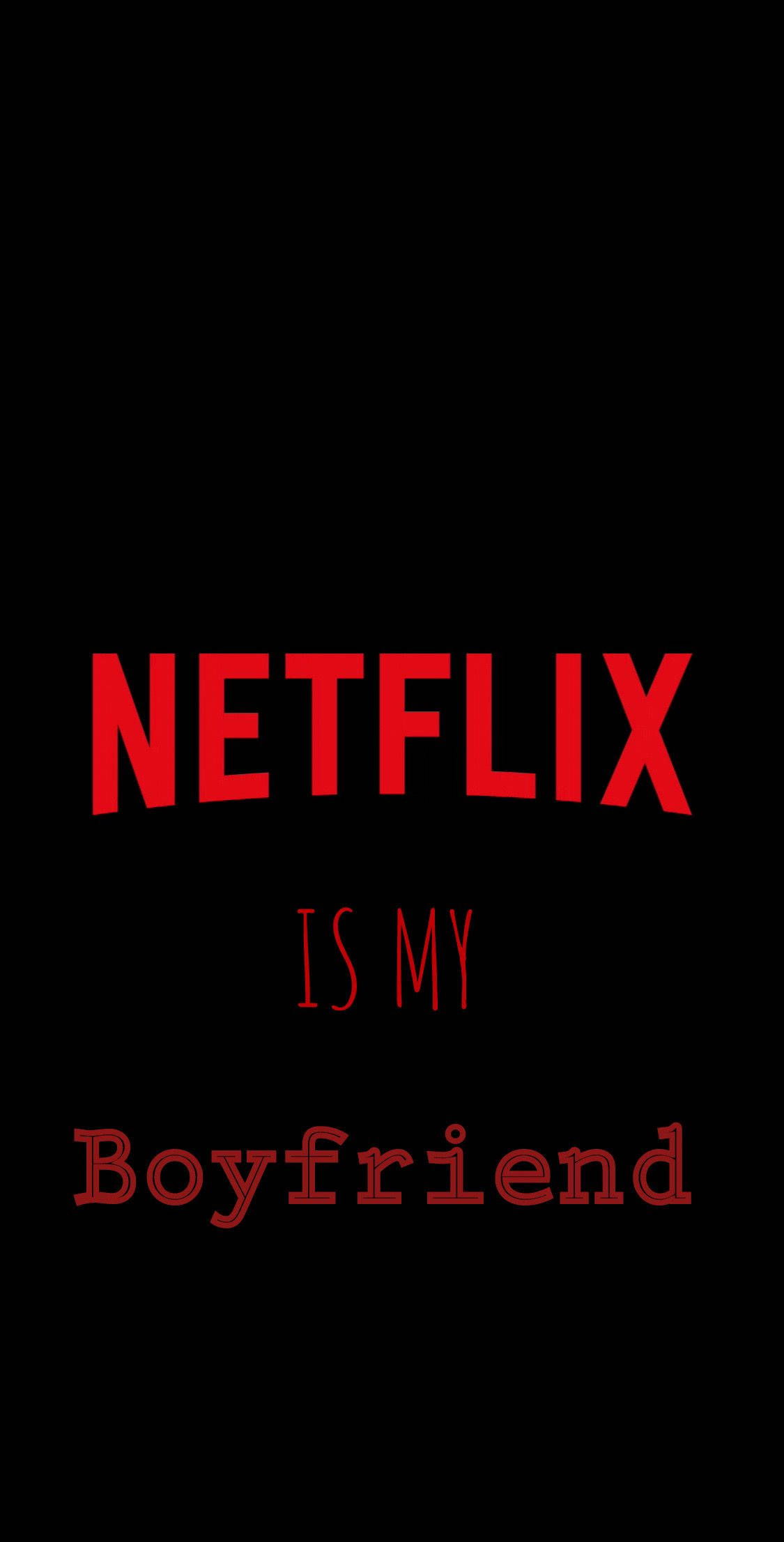 Netflix, red, black background, Full HD Phone Wallpaper