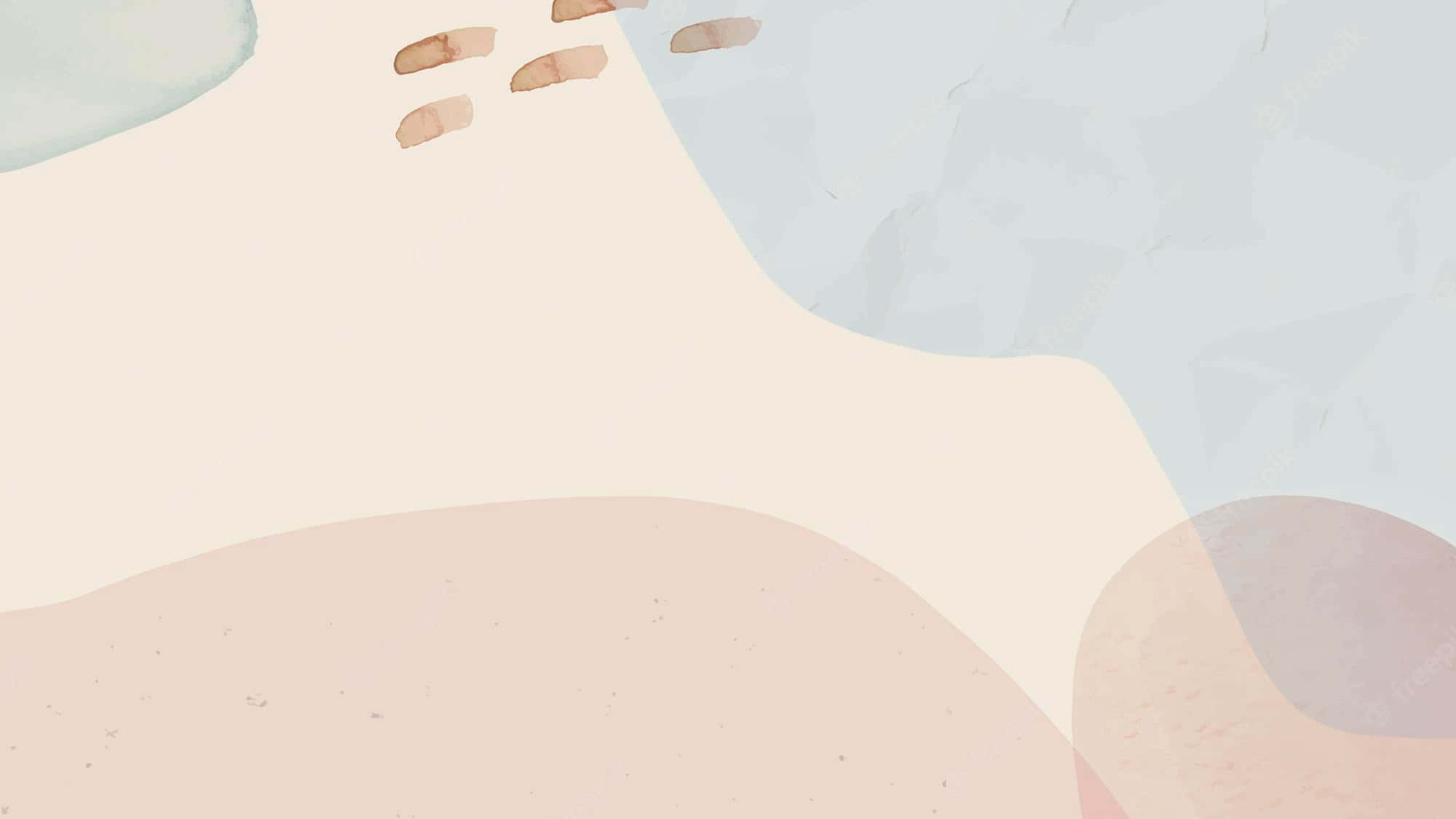 Neutral Aesthetic Desktop, watercolor, pastel tones, Full HD Desktop Wallpaper