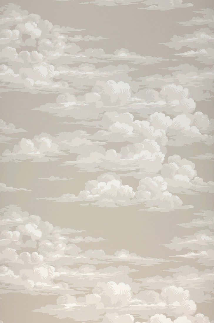 beige, white, clouds, SD Phone Wallpaper
