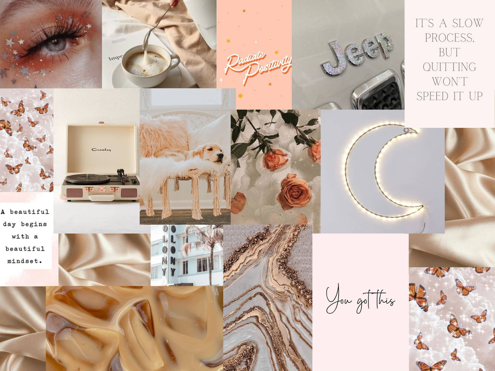 pink, brown, pastel, Full HD Desktop Wallpaper