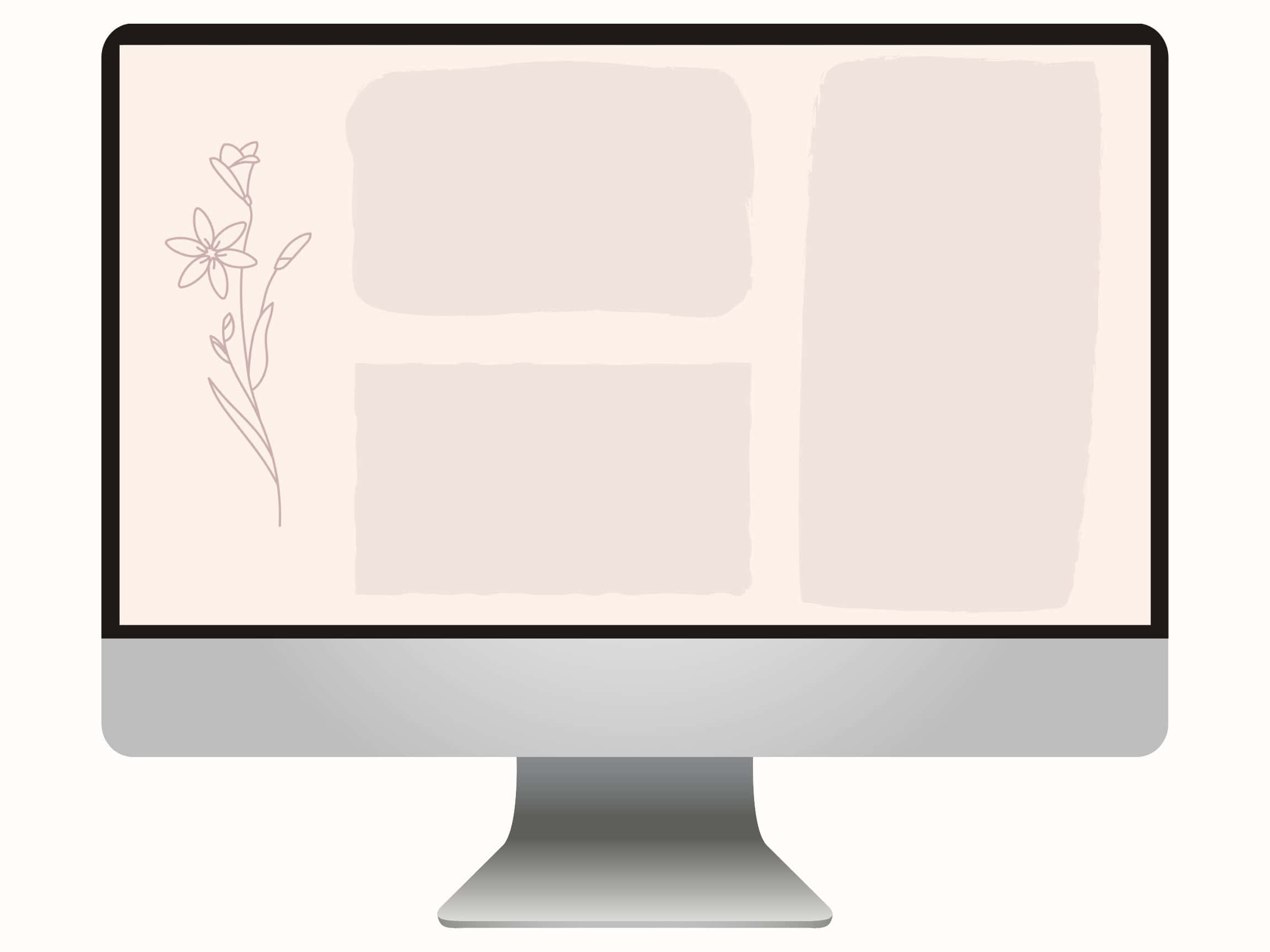 neutral desktop, 2304 x 1728, soft beige abstract shapes, Full HD Desktop Wallpaper