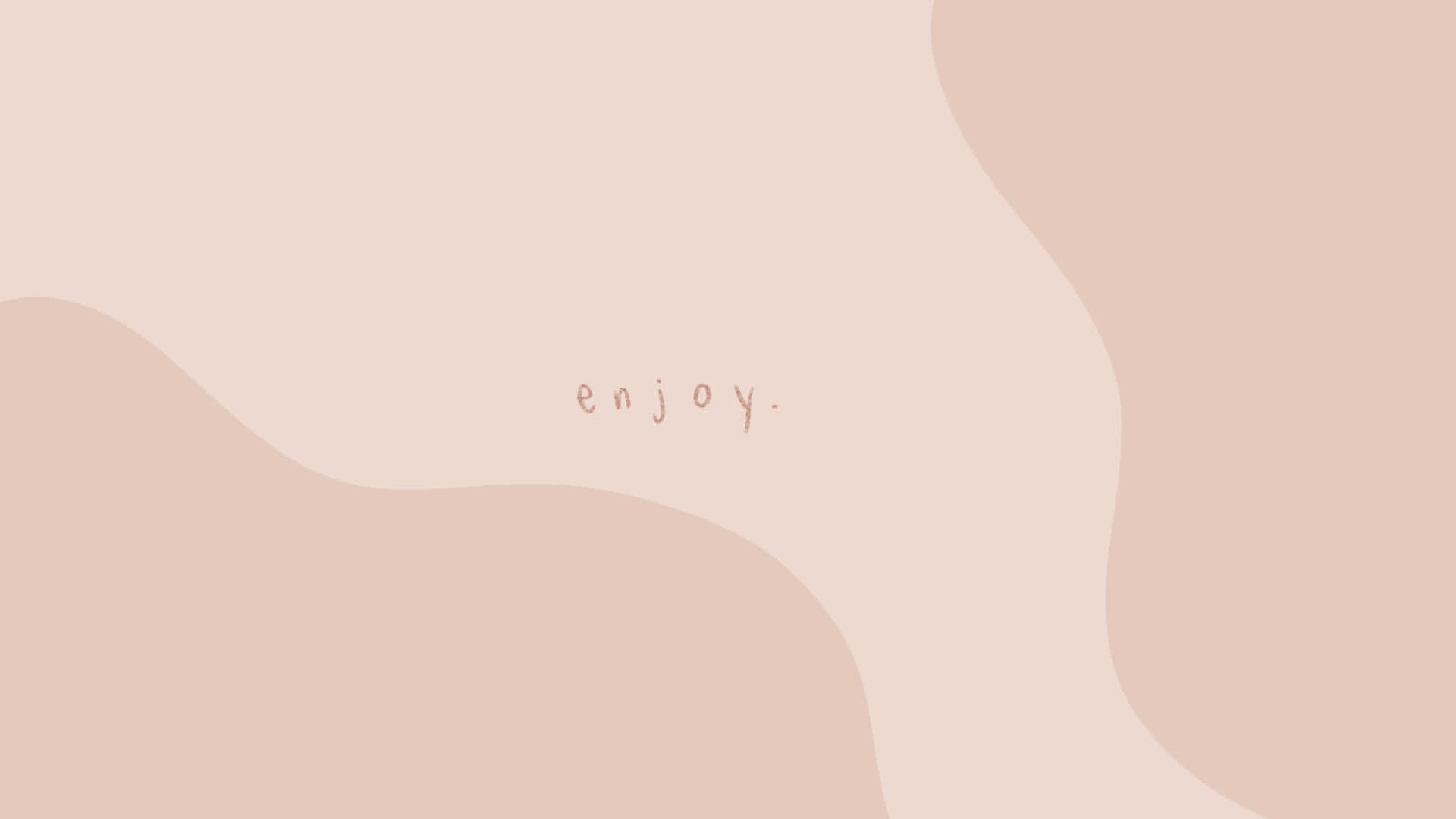 Neutral Aesthetic Desktop, soft beige, abstract shapes, Full HD Desktop Wallpaper