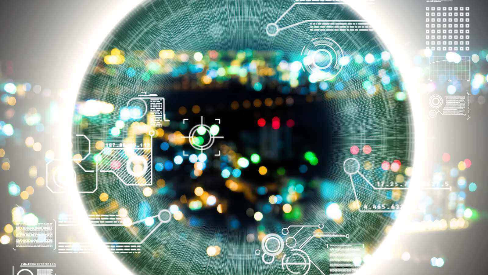 Therapeutic Desktop, futuristic digital interface, glowing cityscape, HD Desktop Wallpaper