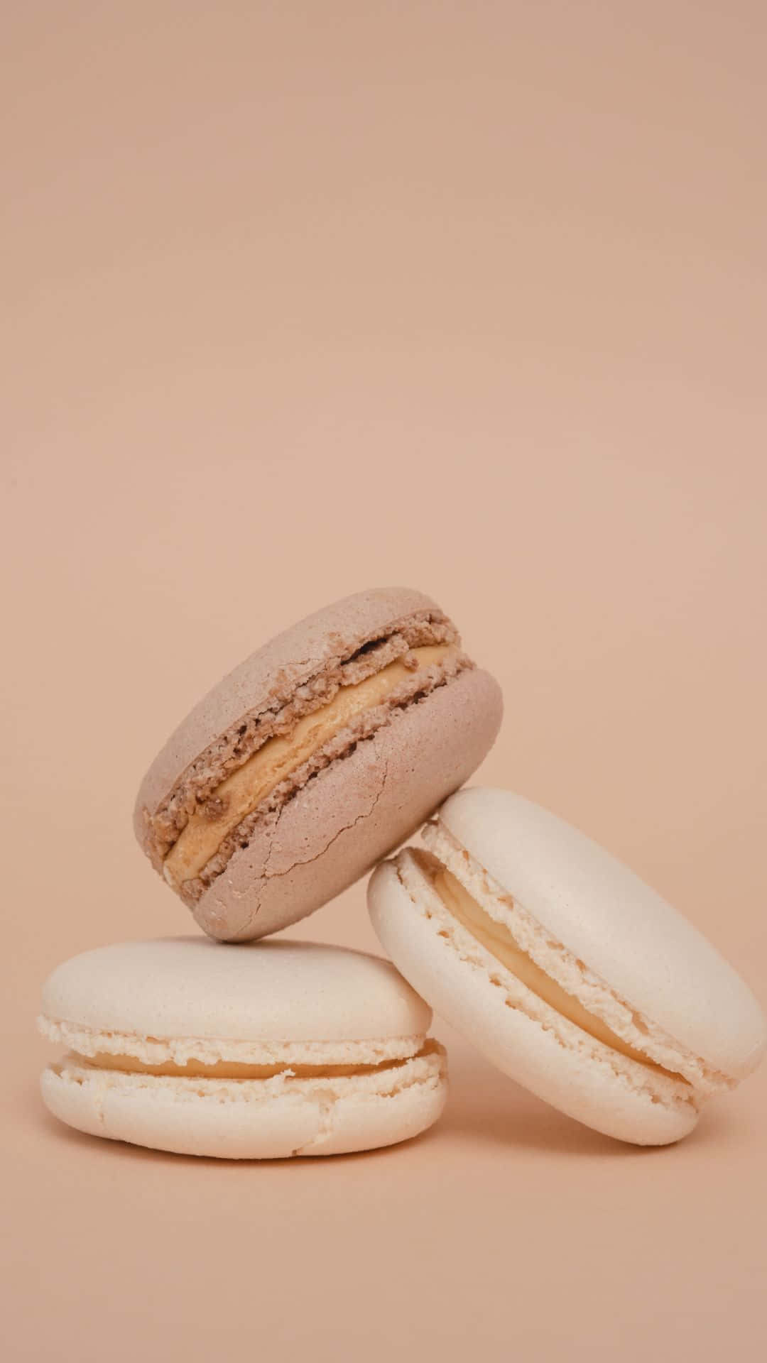 beige macarons, soft beige, cream tones, Full HD Phone Wallpaper