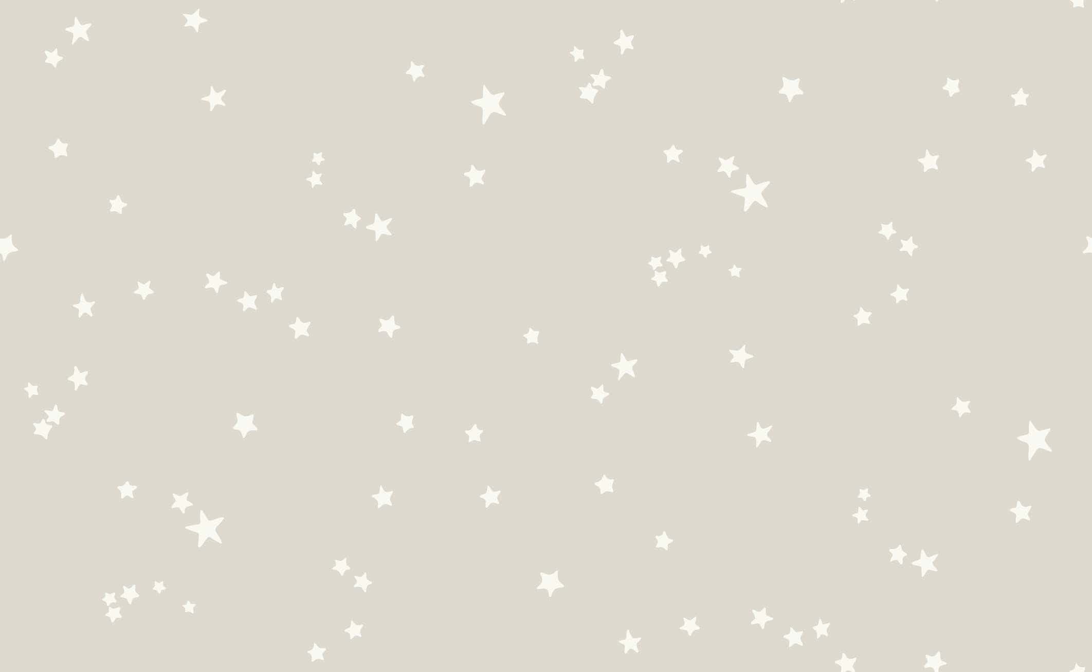Specks Neutral Desktop, soft beige background, scattered white stars, Full HD Desktop Wallpaper
