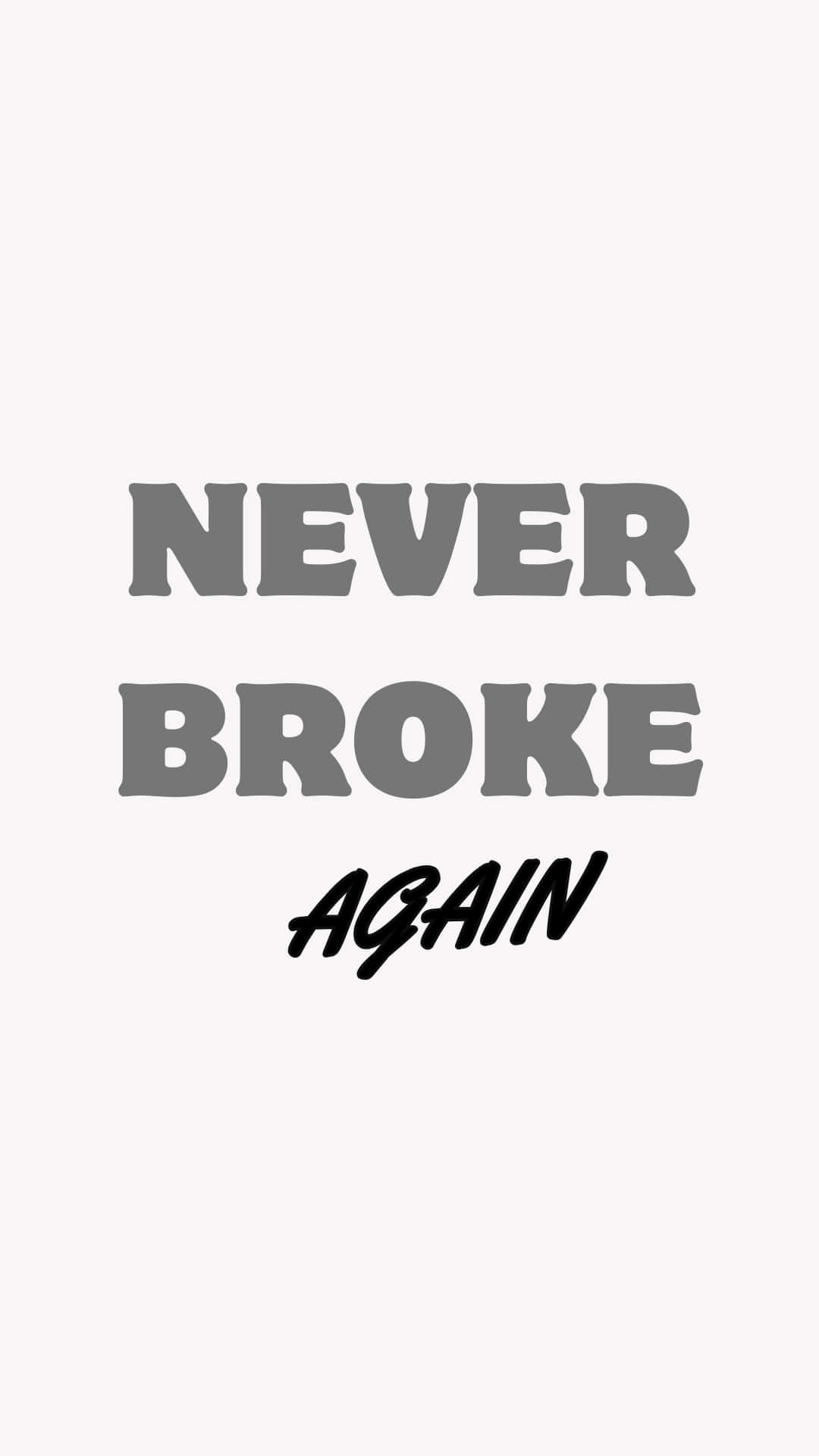 Never Broke Again Logo, gray, black, Full HD Phone Wallpaper
