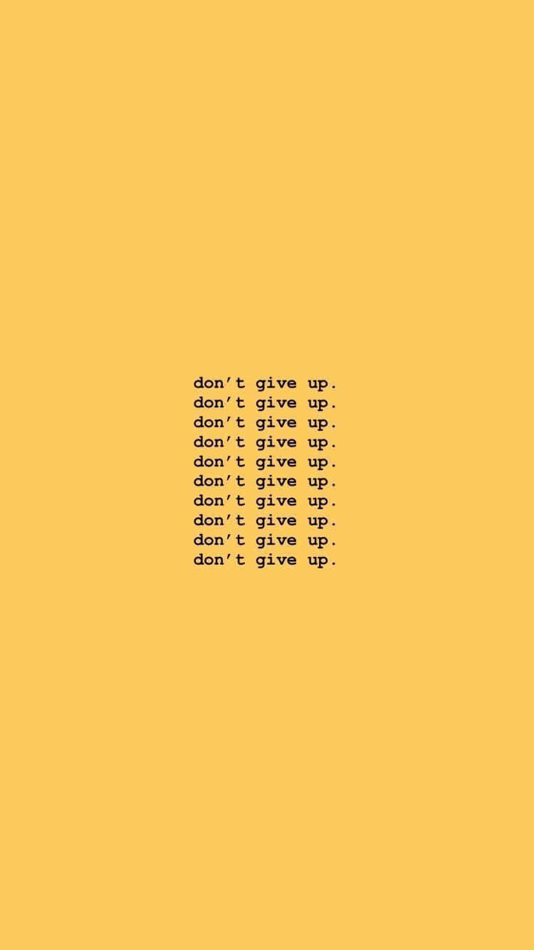 yellow baddie, mustard yellow, don't give up, HD Phone Wallpaper