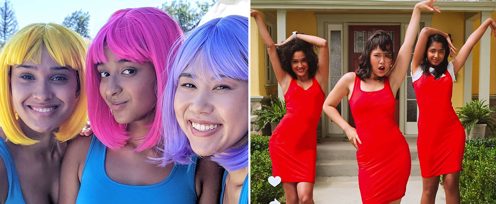 Never Have I Ever, girl squad, bright wigs, Full HD Desktop Wallpaper