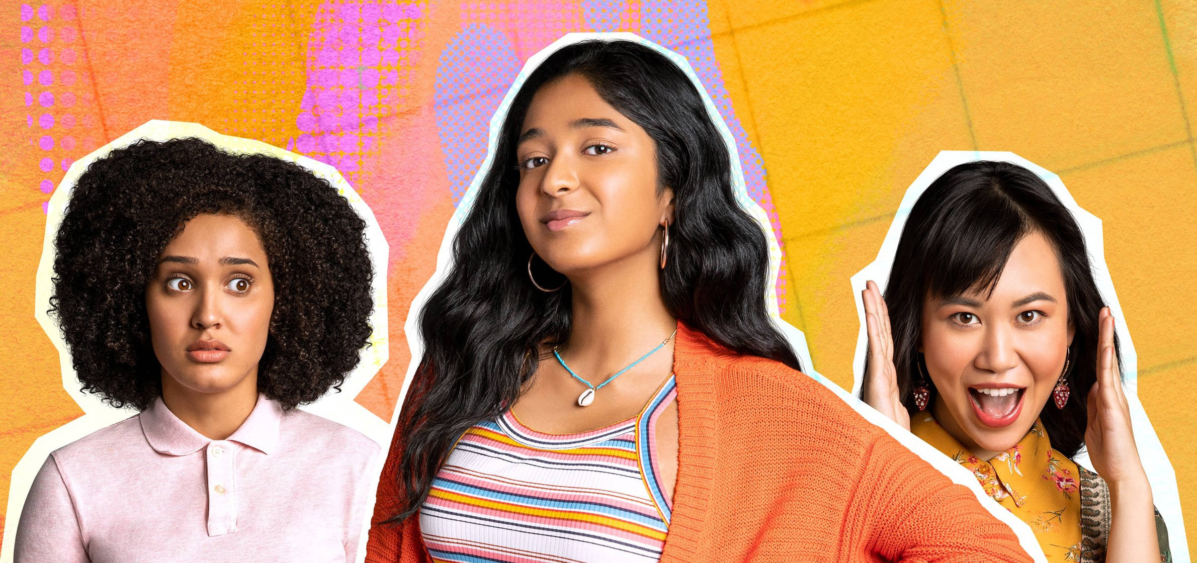 Never Have I Ever, girl power, orange, Full HD Desktop Wallpaper