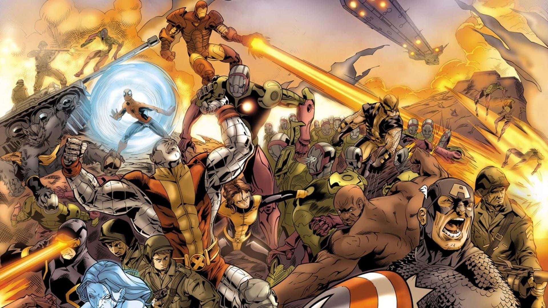New Avengers, superheroes, villains, Full HD Desktop Wallpaper