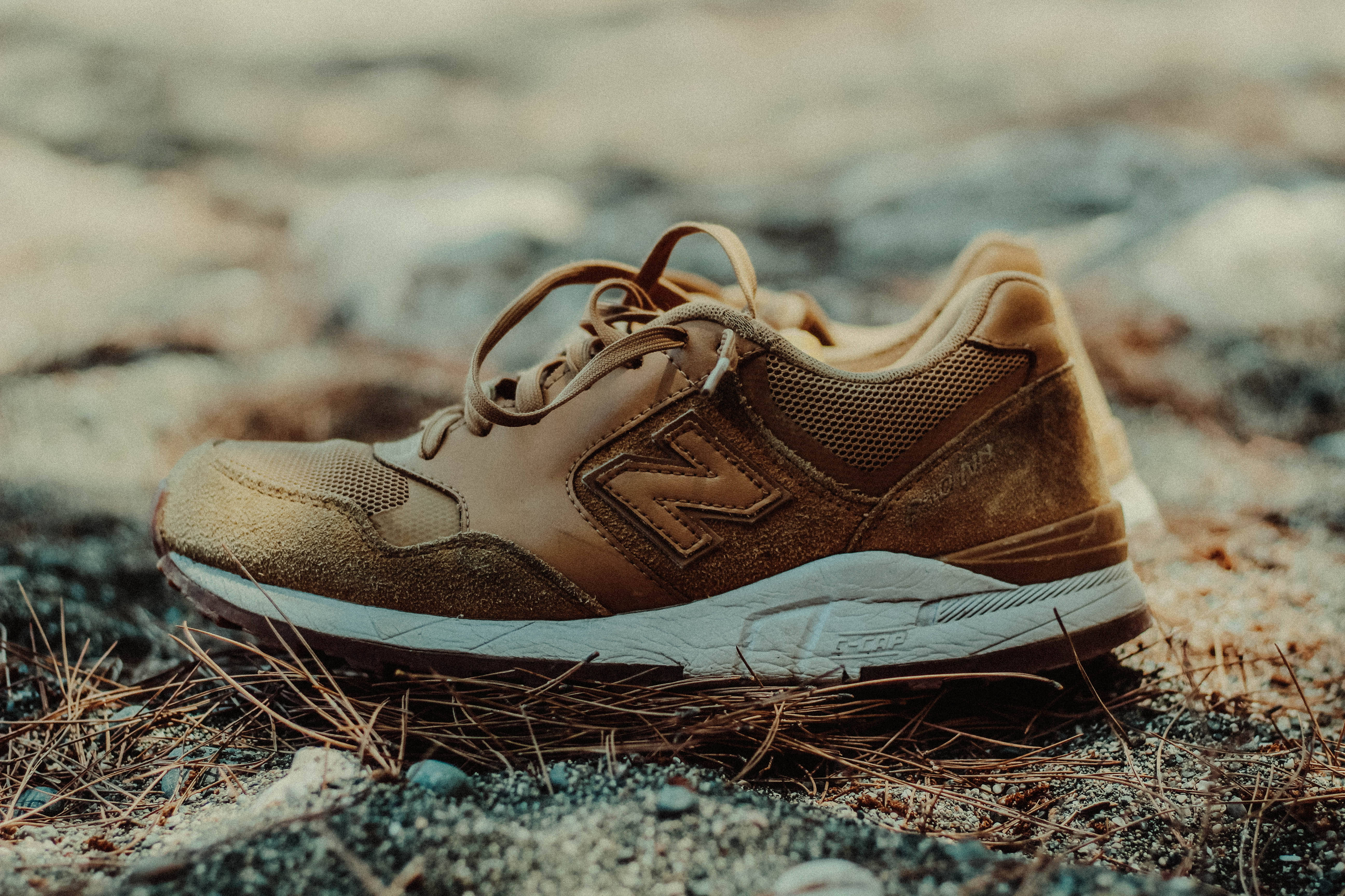 New Balance, khaki brown, sneaker, 5K Desktop Wallpaper