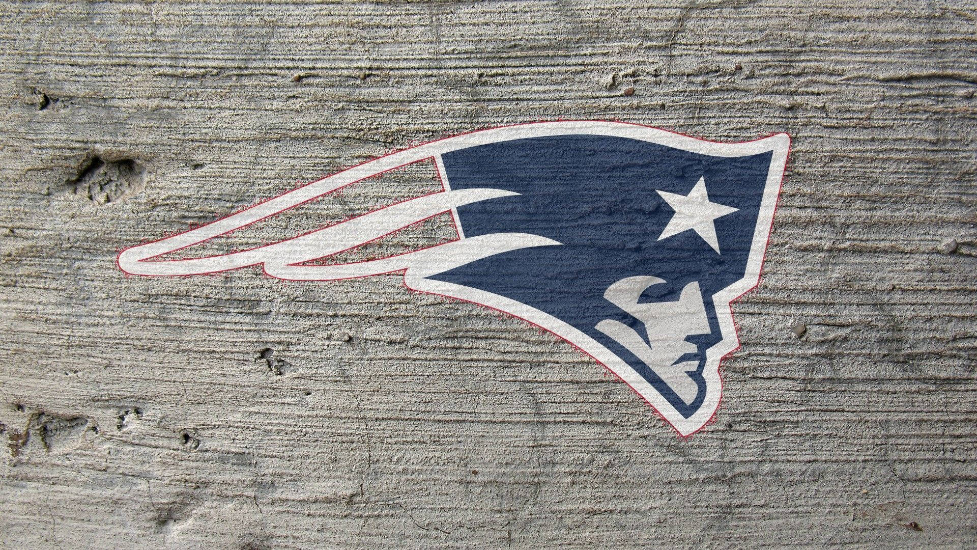 New England Patriots, logo, weathered gray wooden planks, Full HD Desktop Wallpaper