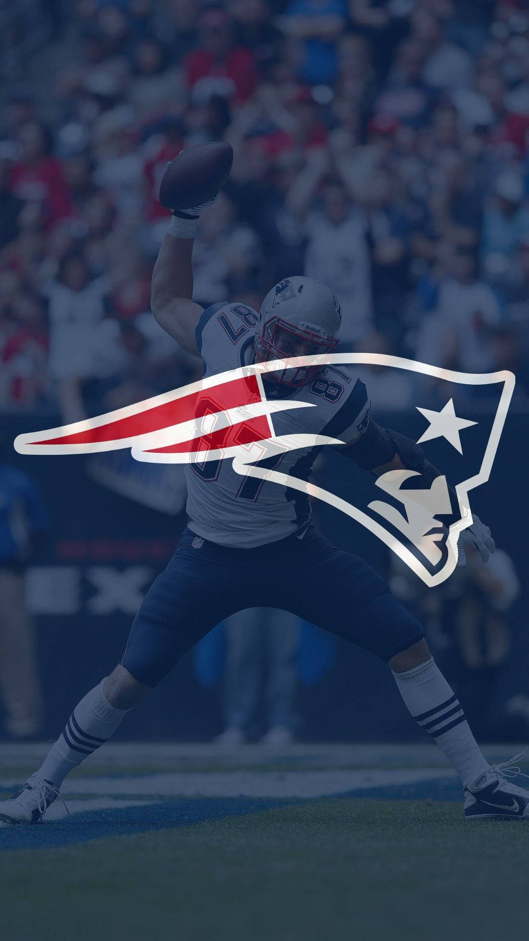 New England Patriots, football player, field, Full HD Phone Wallpaper