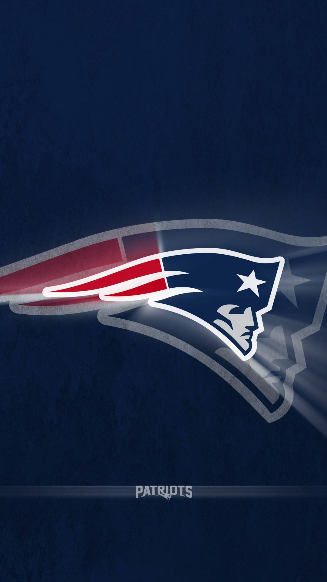 New England Patriots, glowing, red white and blue stripes, Full HD Phone Wallpaper