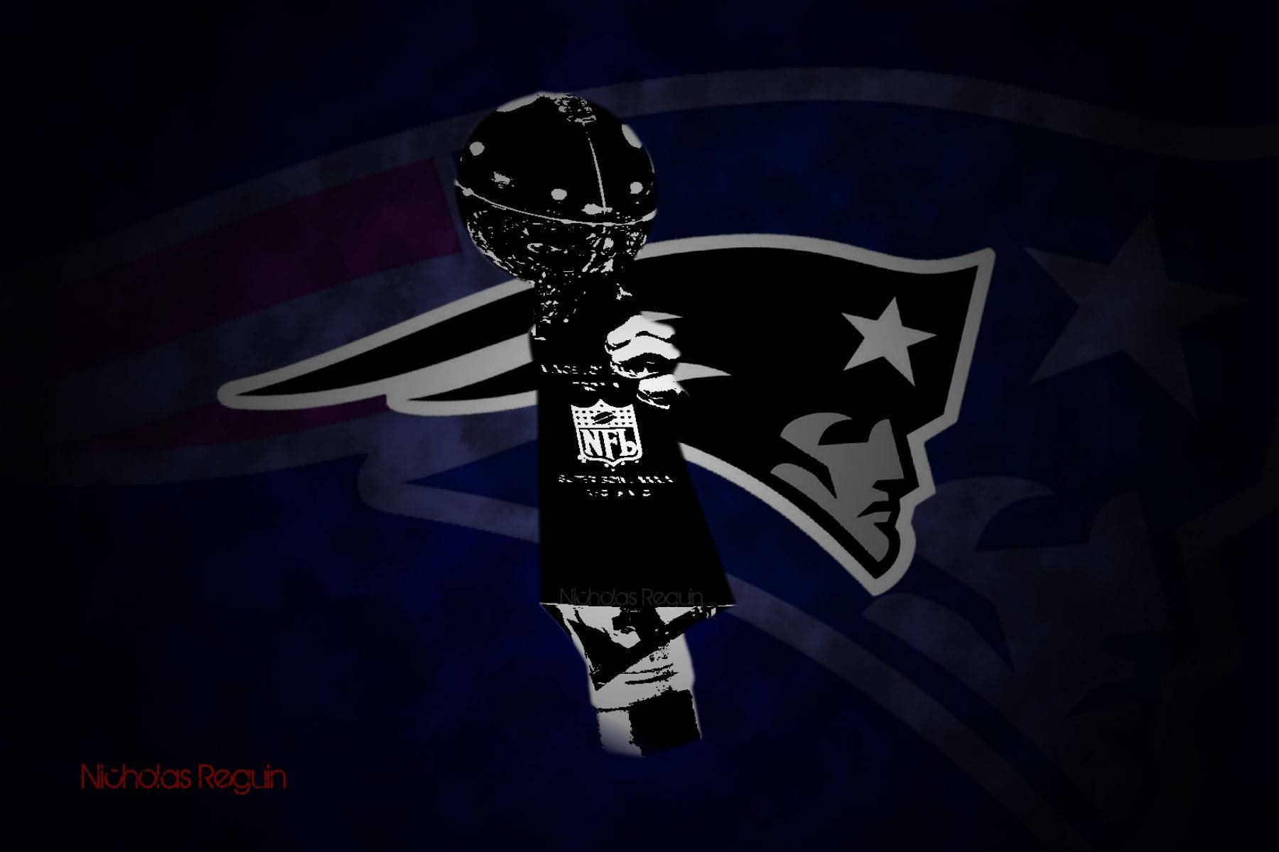 New England Patriots, logo, football player, HD Desktop Wallpaper