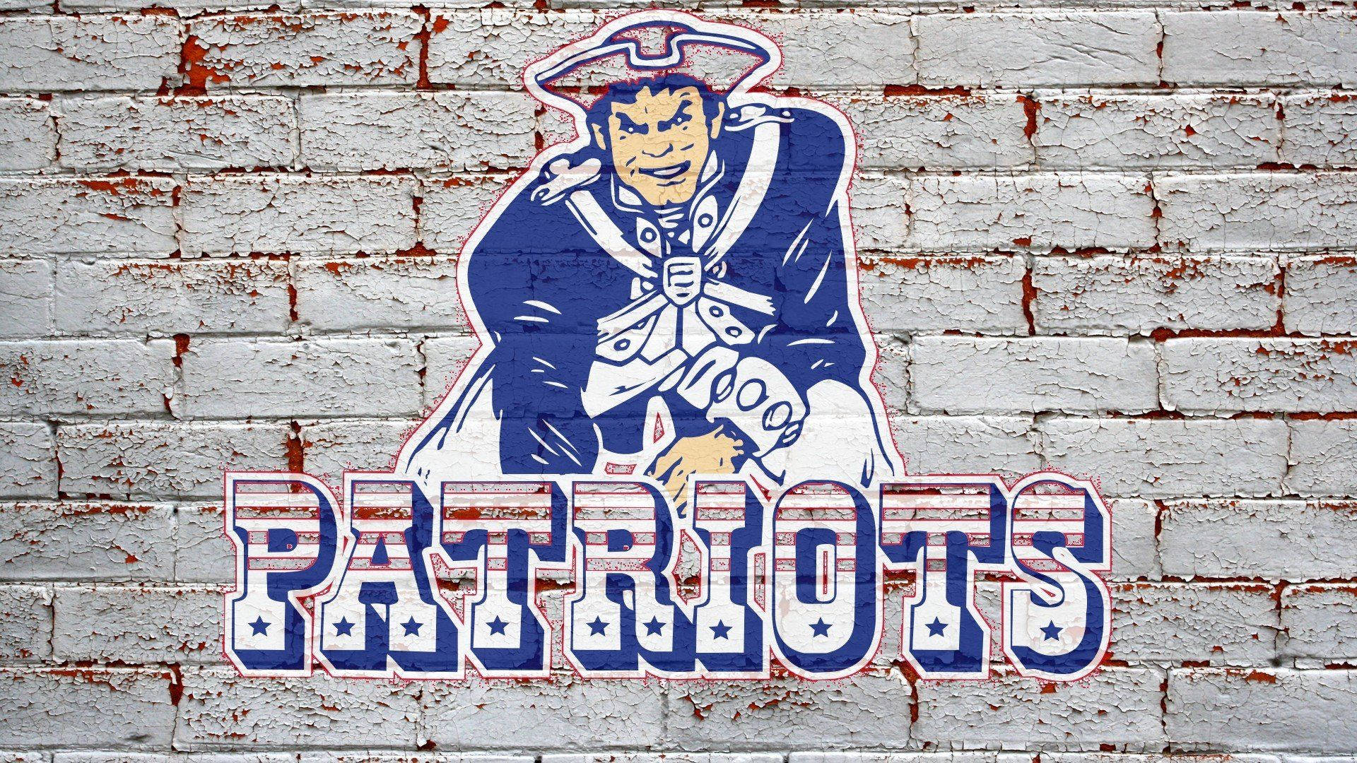 New England Patriots, Patriots logo, colonial soldier graphic, Full HD Desktop Wallpaper