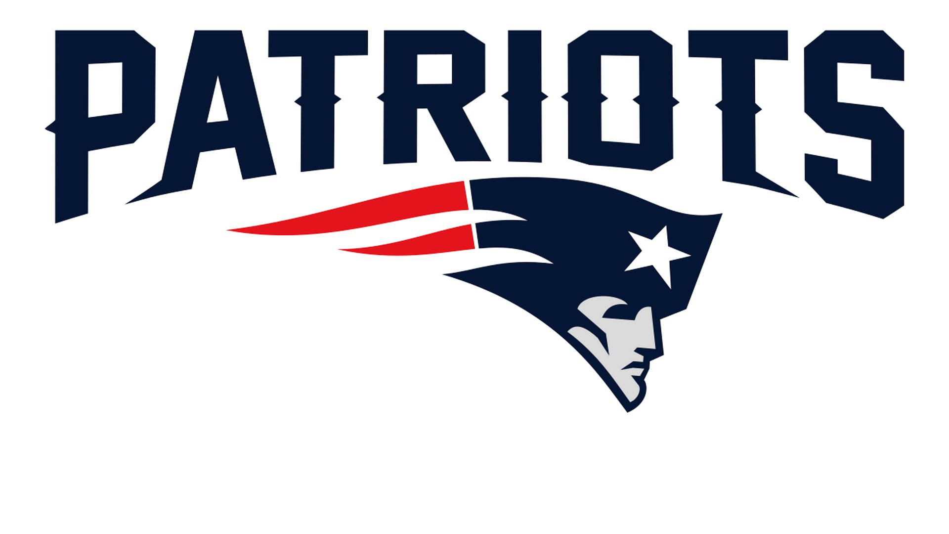 New England Patriots, navy blue colonial patriot head, white star, Full HD Desktop Wallpaper