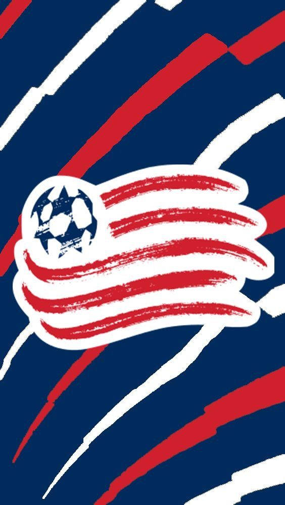 New England Revolution, original logo, soccer ball, SD Phone Wallpaper