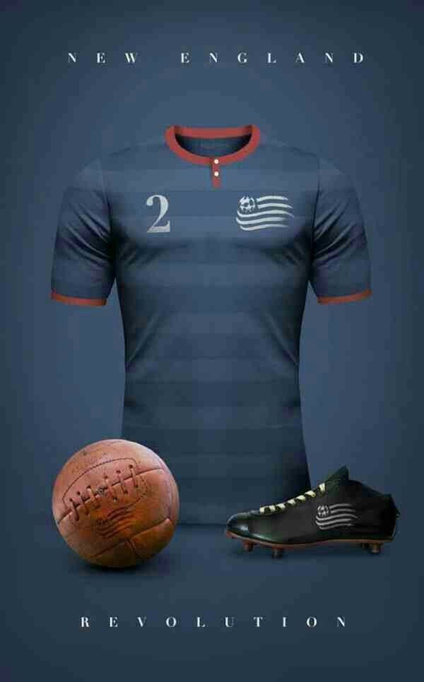 New England Revolution, number two, striped pattern, SD Phone Wallpaper