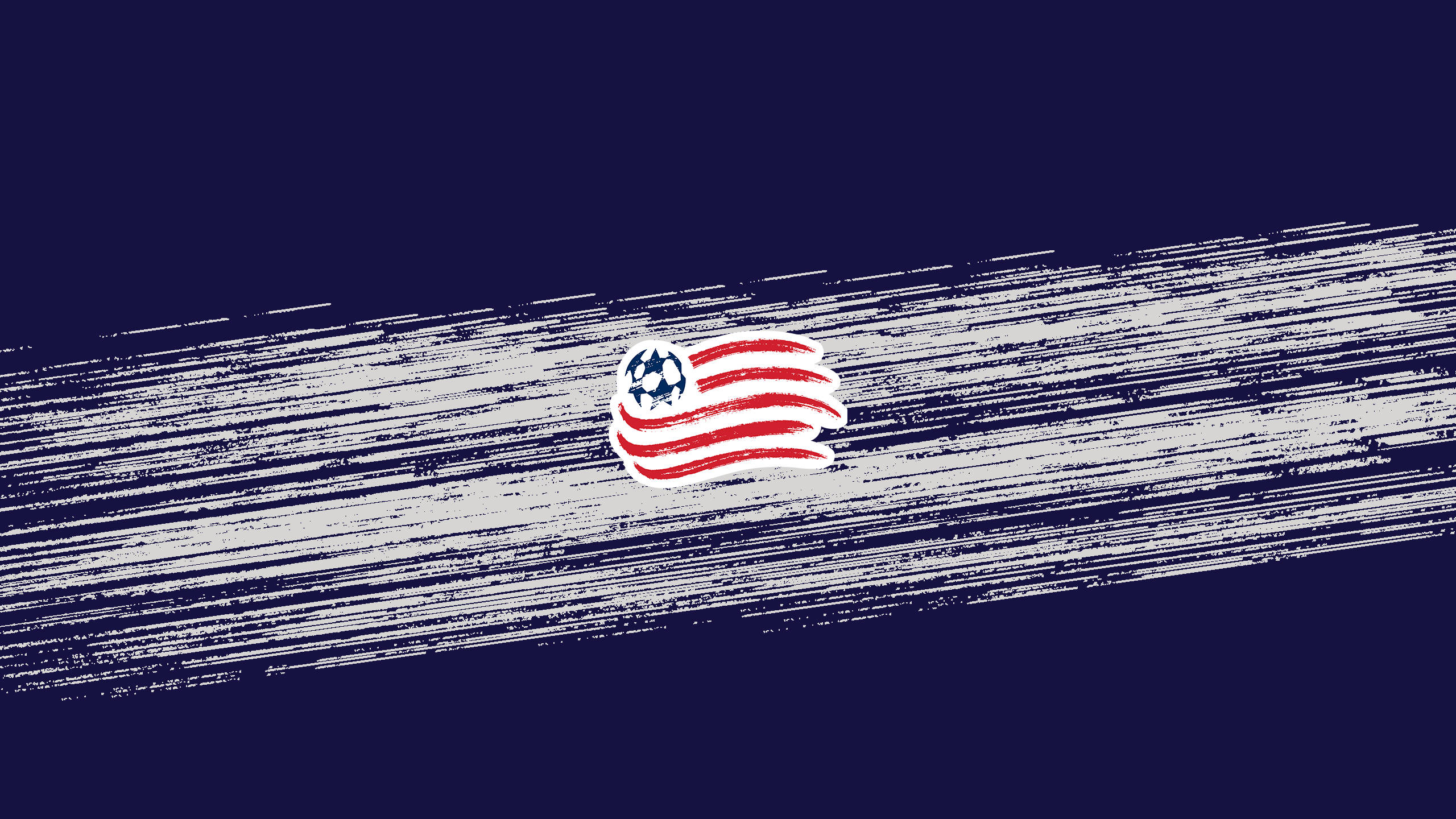 2009 New England Revolution emblem, American flag stripes, stars streaks, 2K Desktop Wallpaper