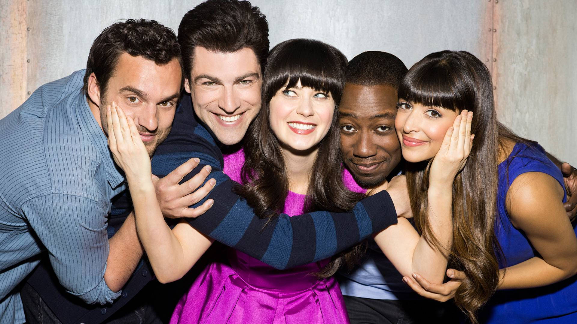New Girl, sitcom, cast, Full HD Desktop Wallpaper
