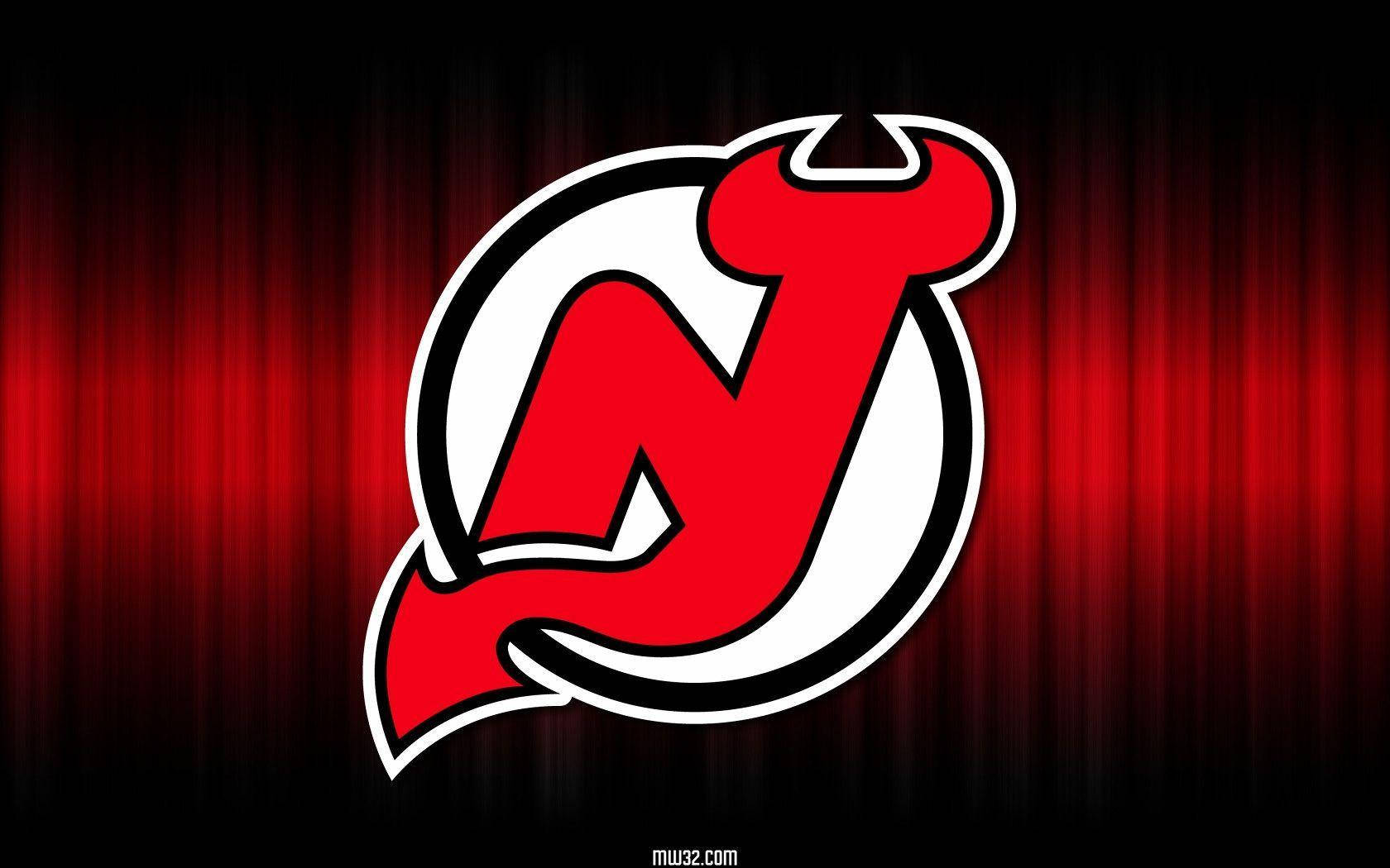 New Jersey Devils, red and white, dramatic red and black curtain backdrop, HD Desktop Wallpaper