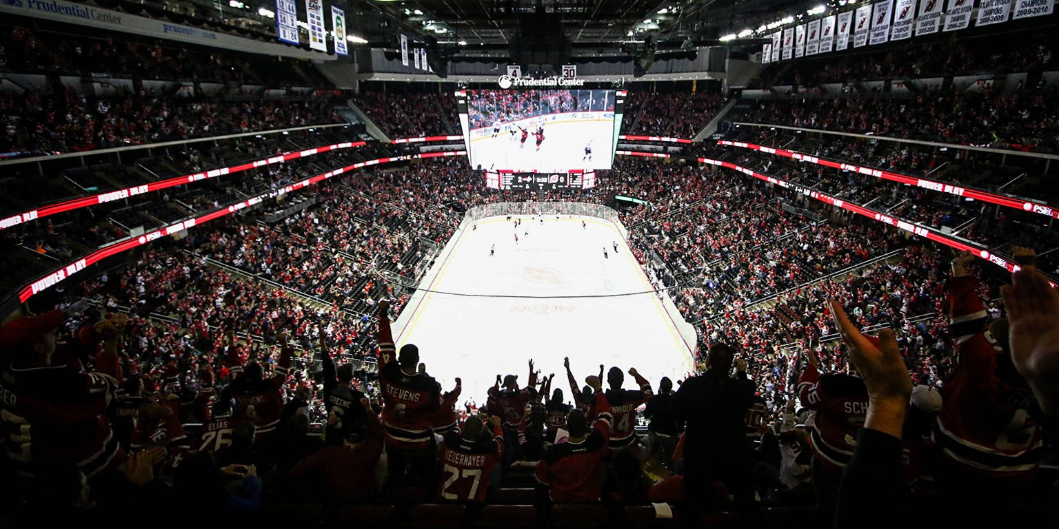 New Jersey Devils, hockey arena, red, HD Desktop Wallpaper