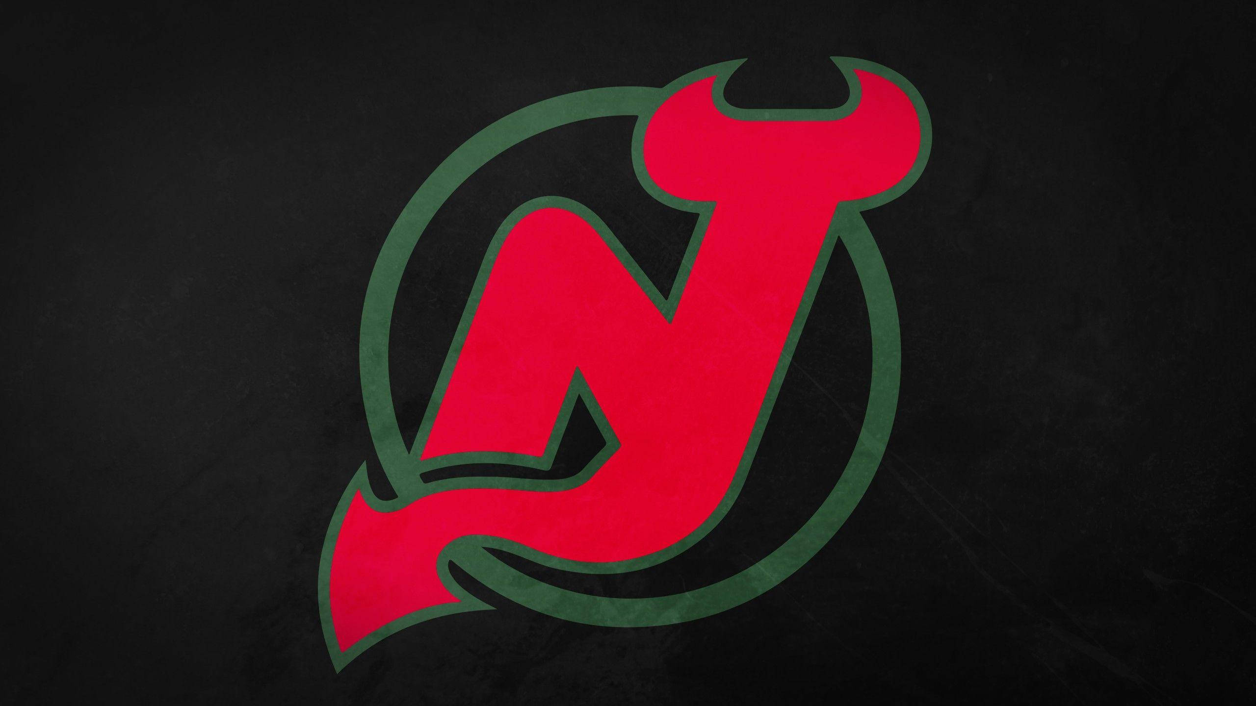 New Jersey Devils, red, green, 2K Desktop Wallpaper