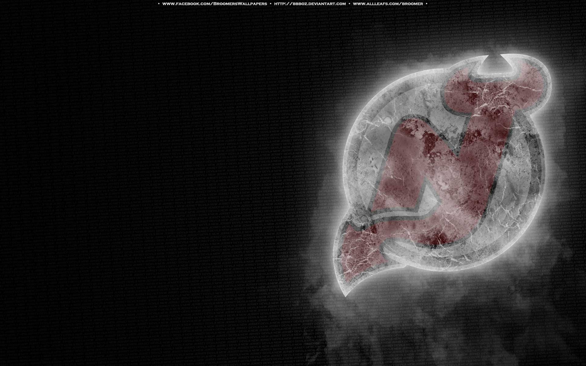 New Jersey Devils, cracked, glowing, Full HD Desktop Wallpaper