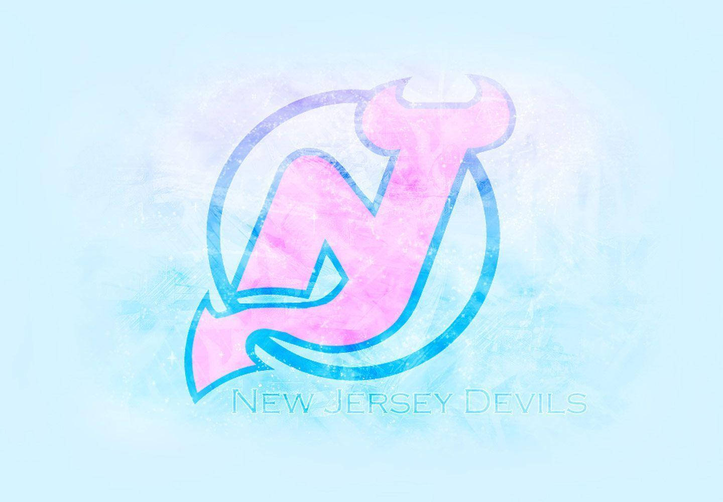 New Jersey Devils, pink and blue, horns, HD Desktop Wallpaper