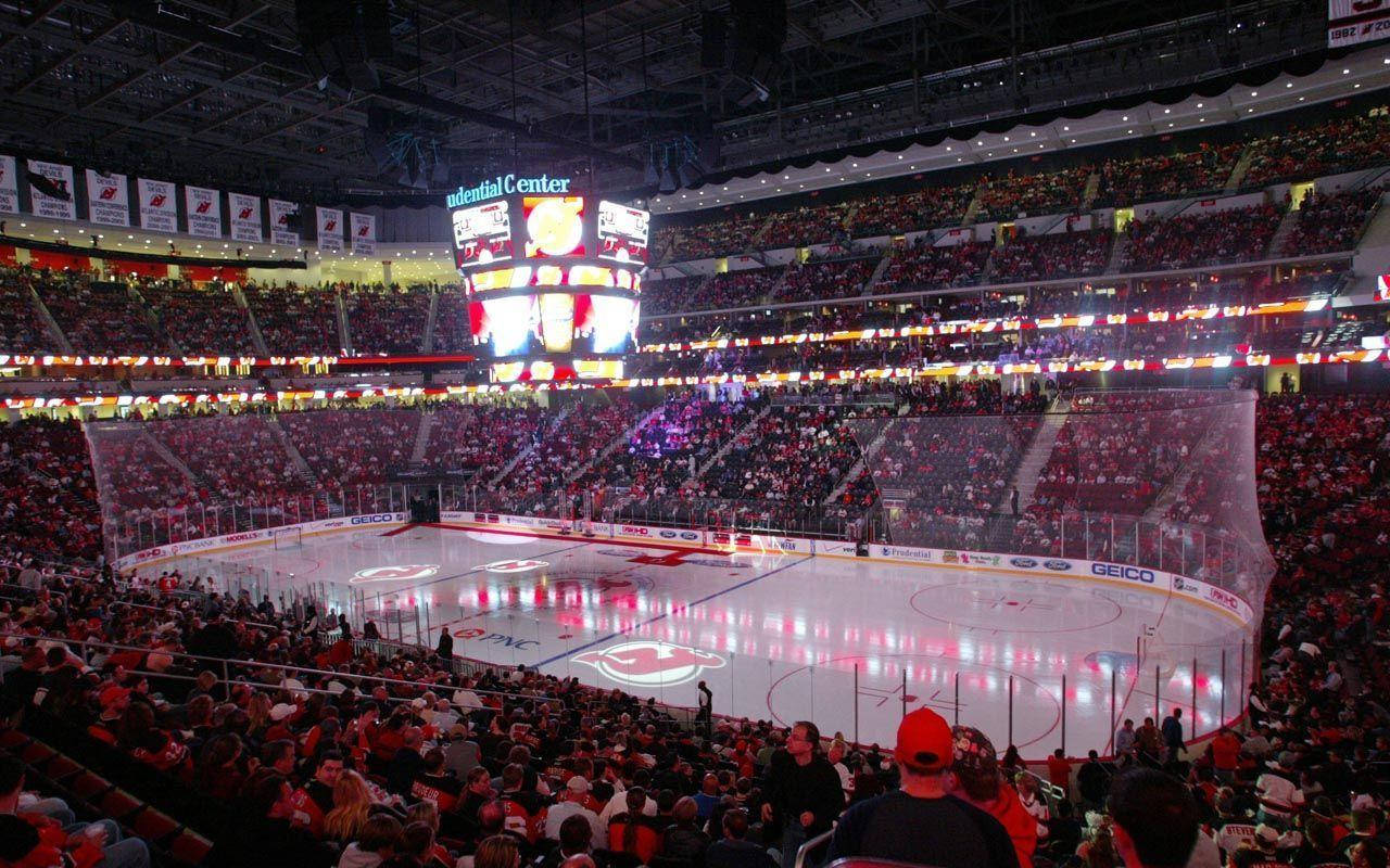 New Jersey Devils, home court, ice rink, HD Desktop Wallpaper