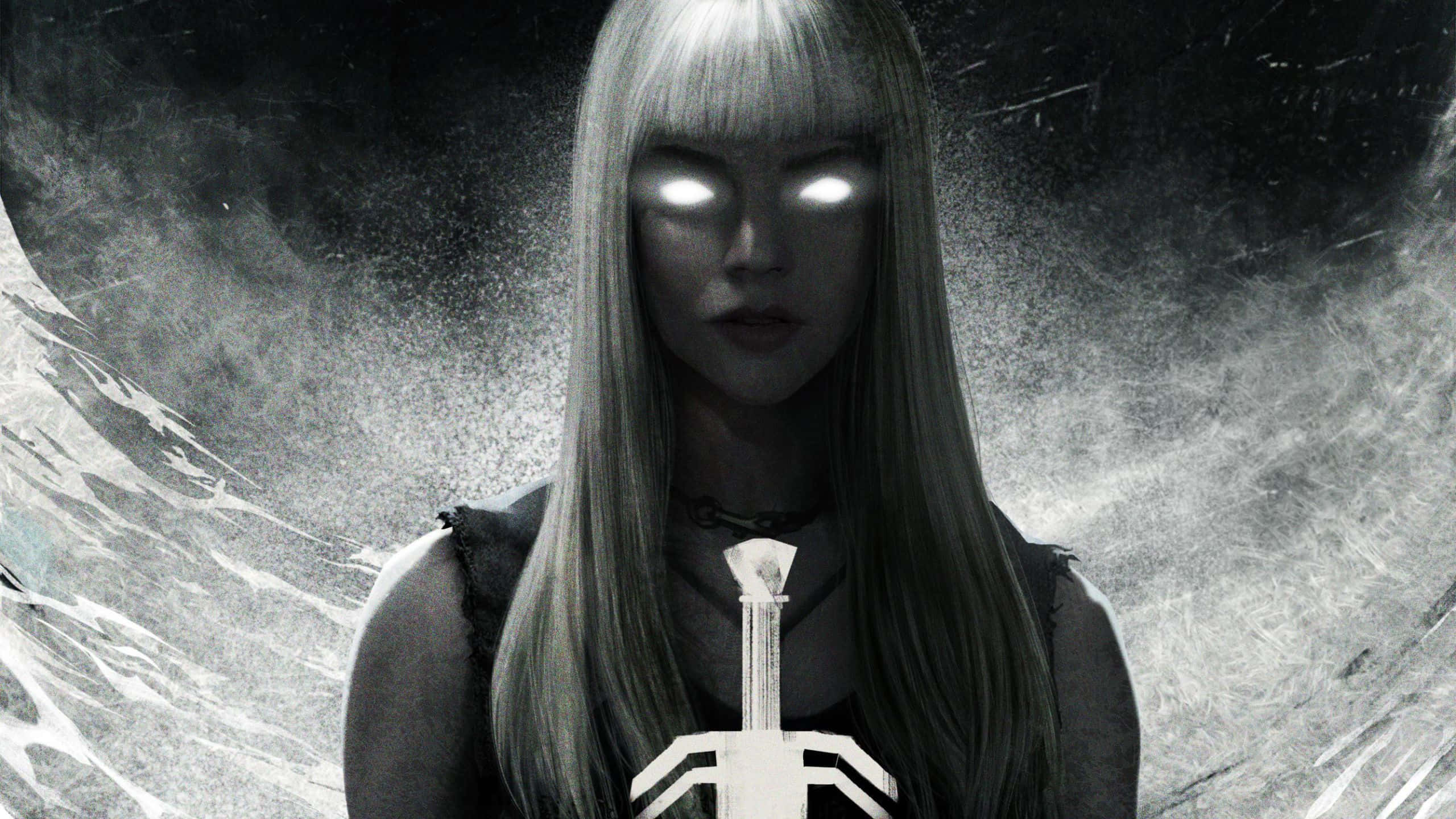 New Mutants, pale woman, glowing eyes, 2K Desktop Wallpaper