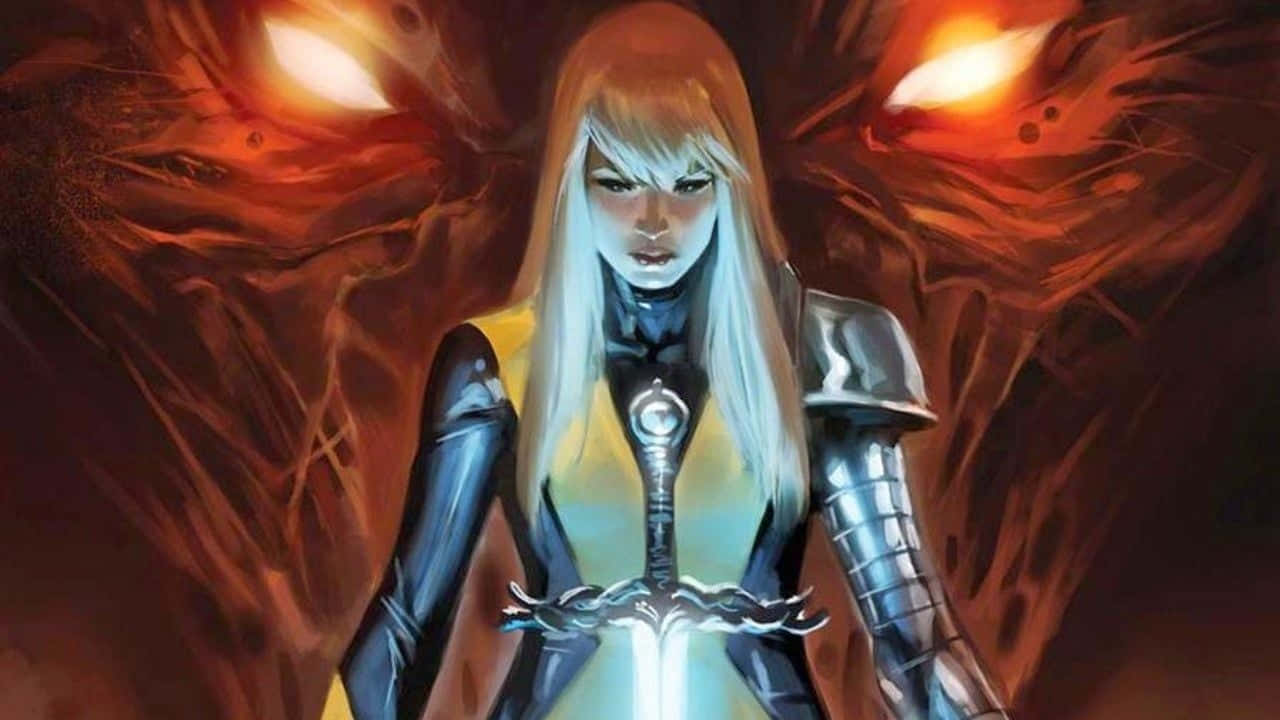 New Mutants, glowing white hair, armor, HD Desktop Wallpaper