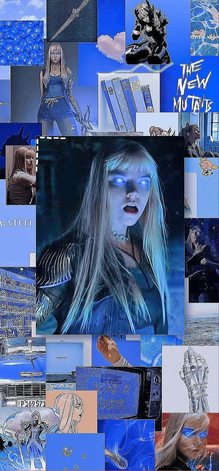 New Mutants, anime girl, glowing eyes, HD Phone Wallpaper