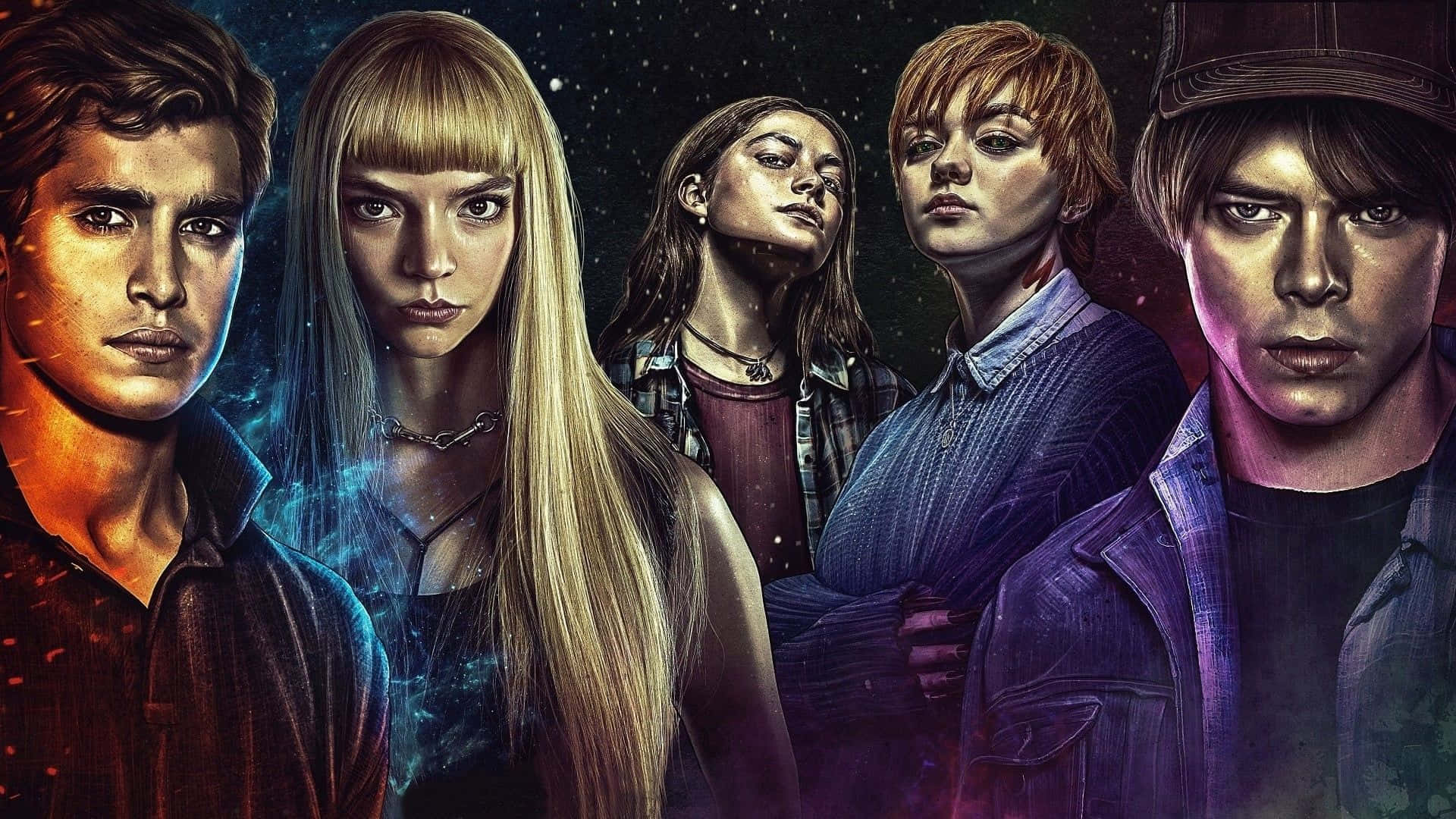 New Mutants, cosmic starfield, glowing energy effects, Full HD Desktop Wallpaper