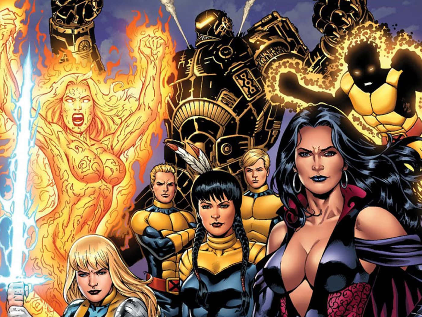 New Mutants, superhero team, fiery, HD Desktop Wallpaper