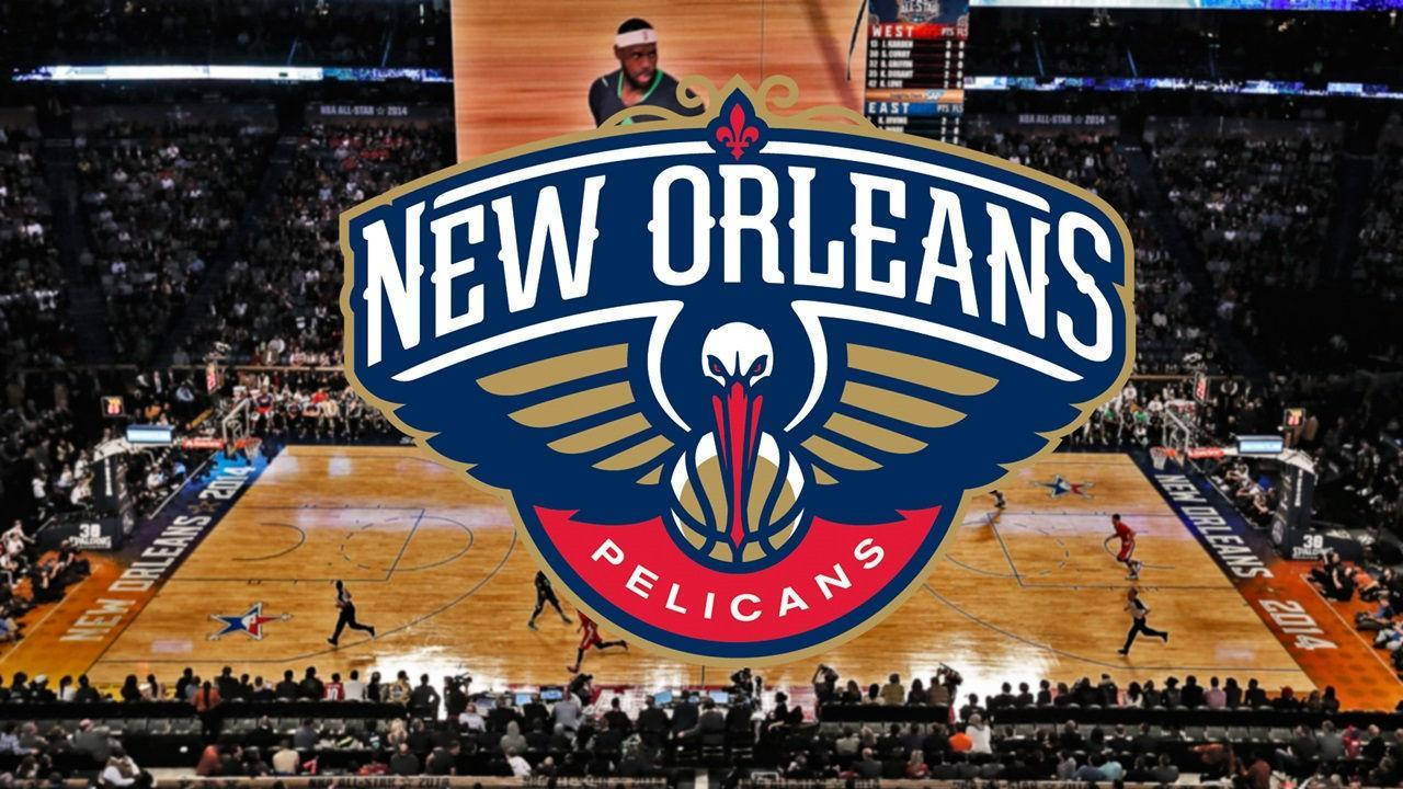 New Orleans Pelicans, basketball arena, players on court, HD Desktop Wallpaper